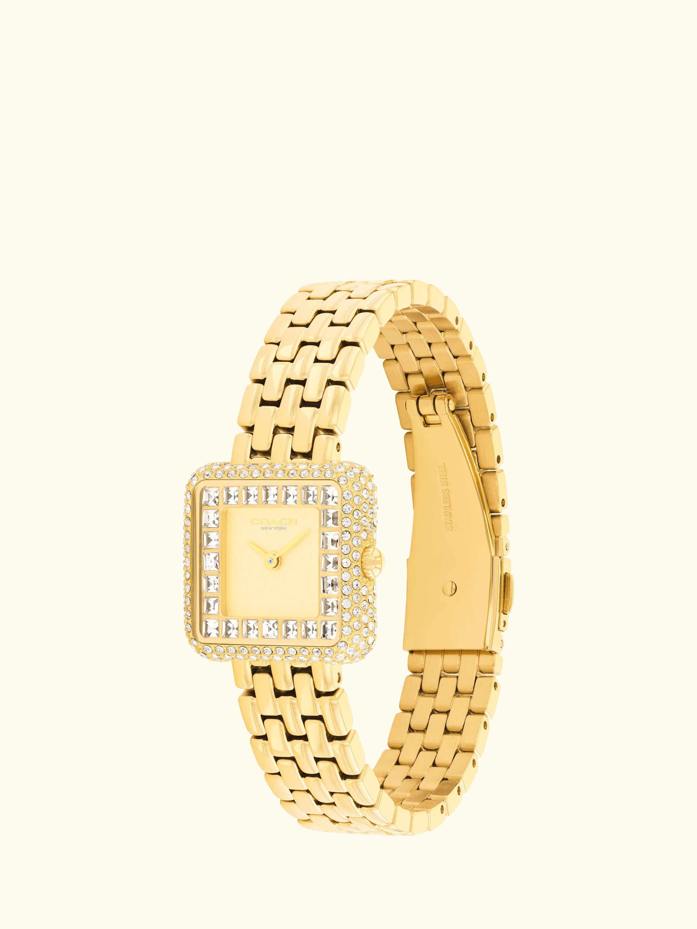 14504558 Pave Crystal Bracelet Strap Watch