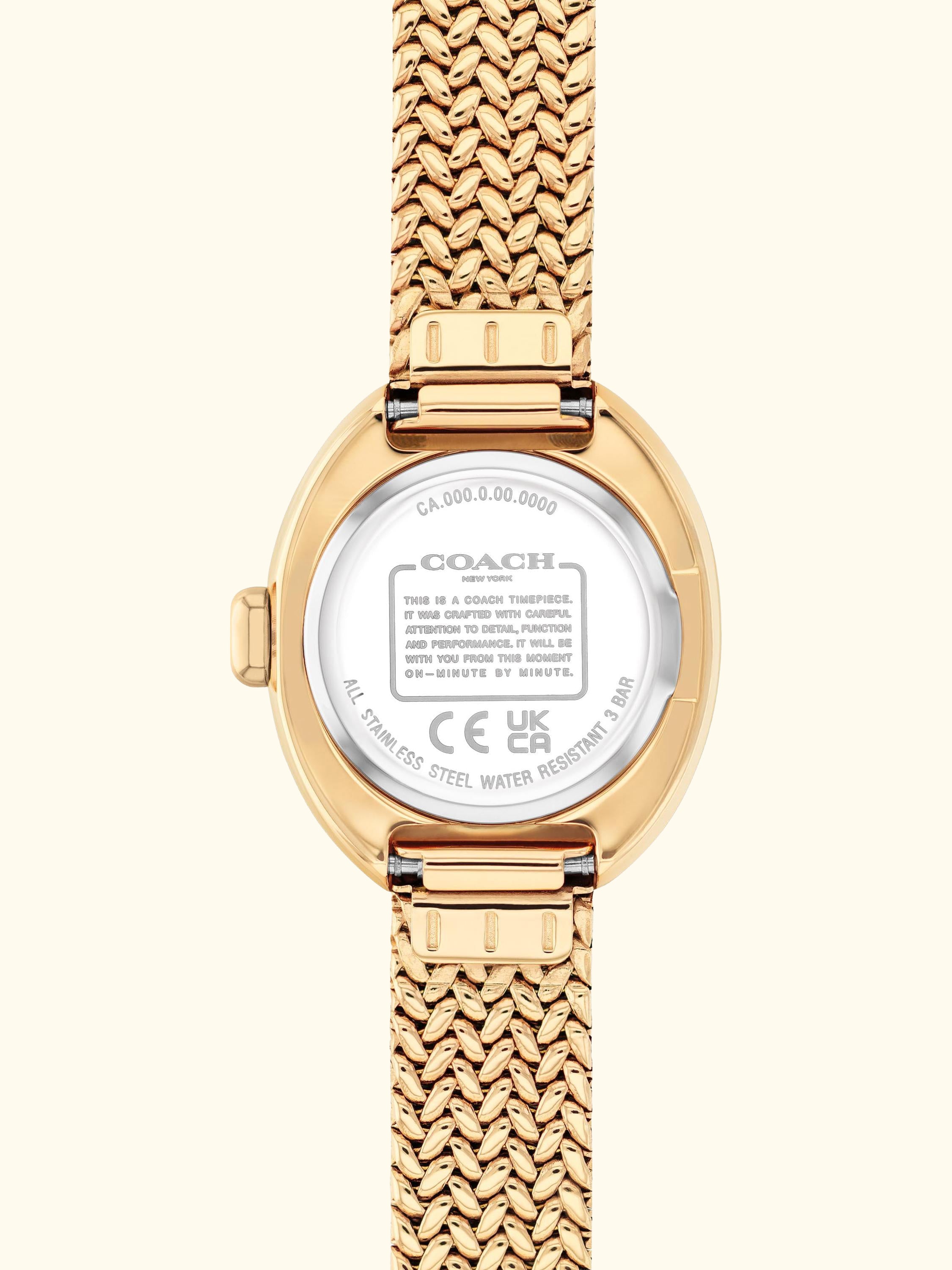 14504567 Women's Mesh Bracelet Wash, Gold