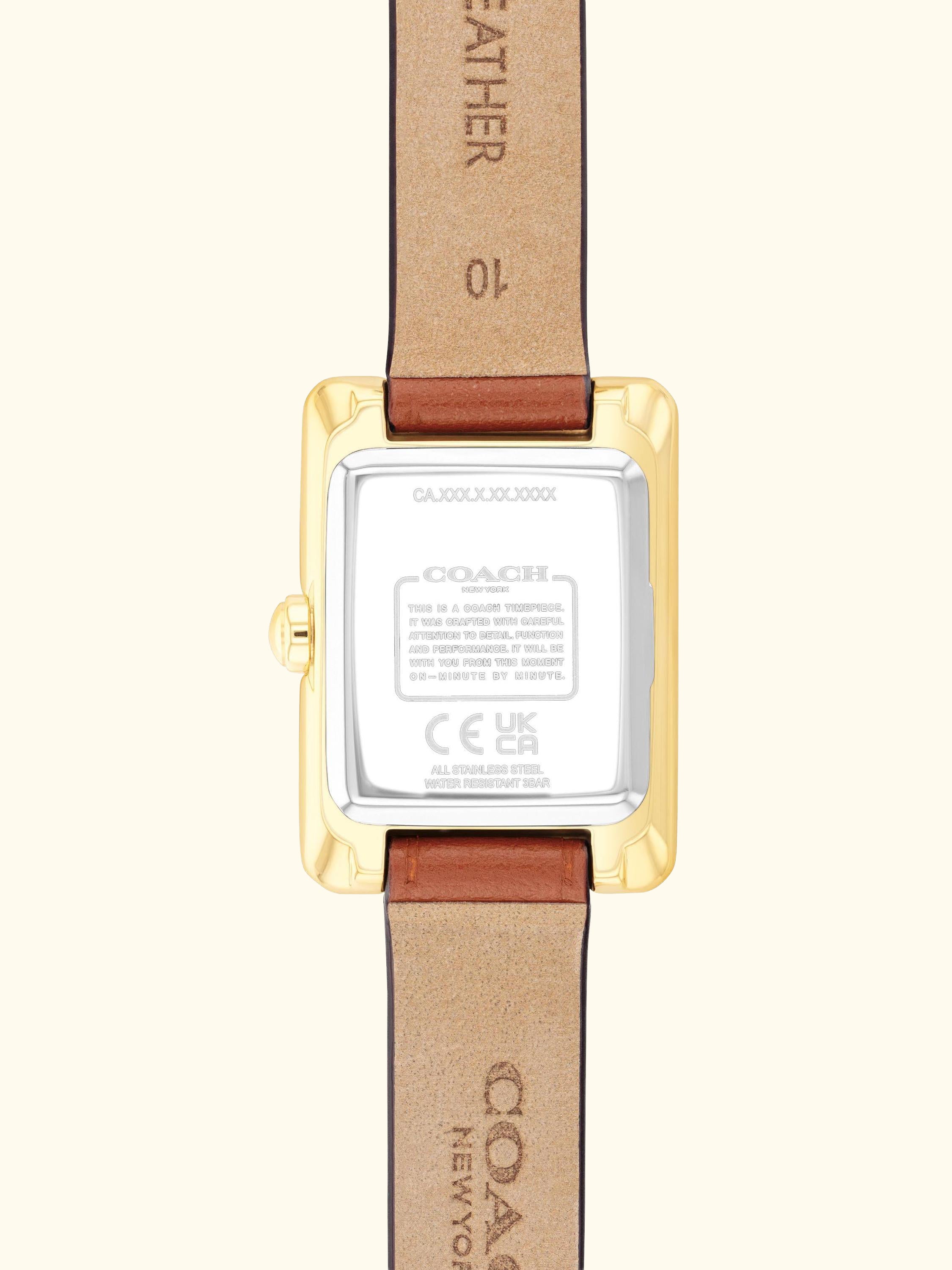 14504584 Ladies Mara Leather Strap Watch, Brown