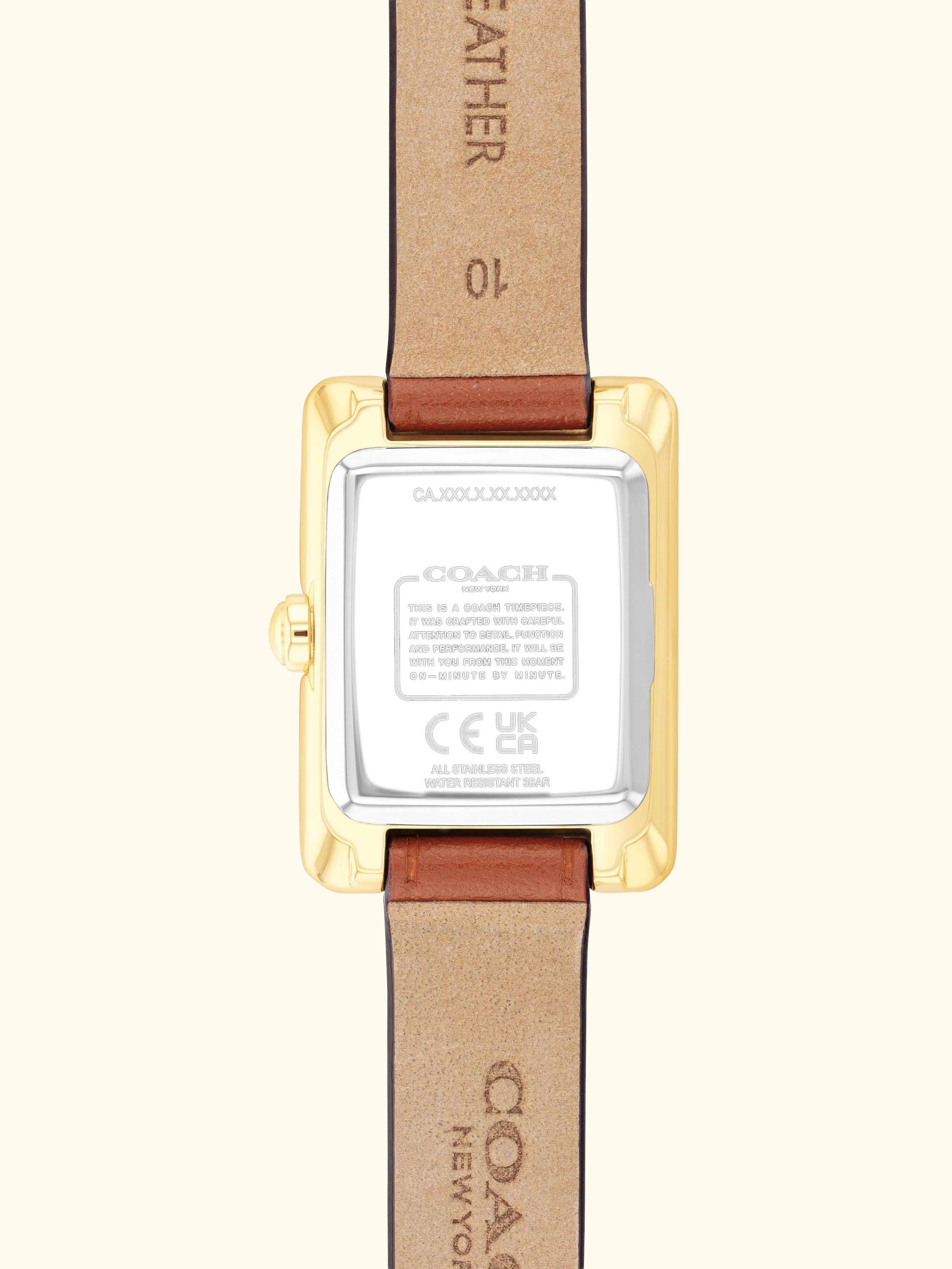 14504584 Ladies Mara Leather Strap Watch, Brown