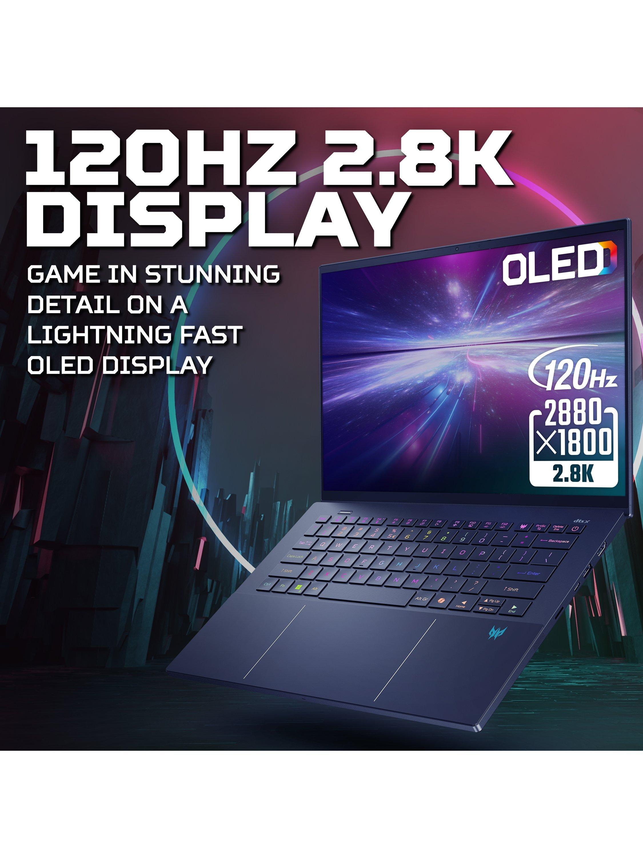 Predator Triton 14 AI Gaming Laptop, Intel Core Ultra 9 Processor, 32GB RAM, 2TB SSD, RTX 5070, 14.5” 2.8K OLED Touchscreen, Black