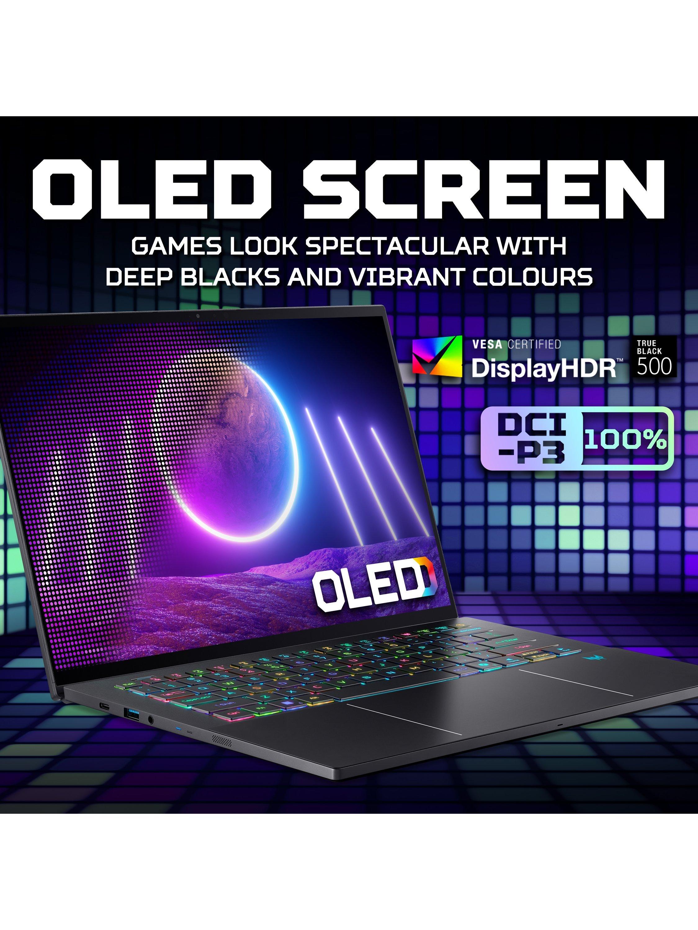 Predator Triton 14 AI Gaming Laptop, Intel Core Ultra 9 Processor, 32GB RAM, 2TB SSD, RTX 5070, 14.5” 2.8K OLED Touchscreen, Black