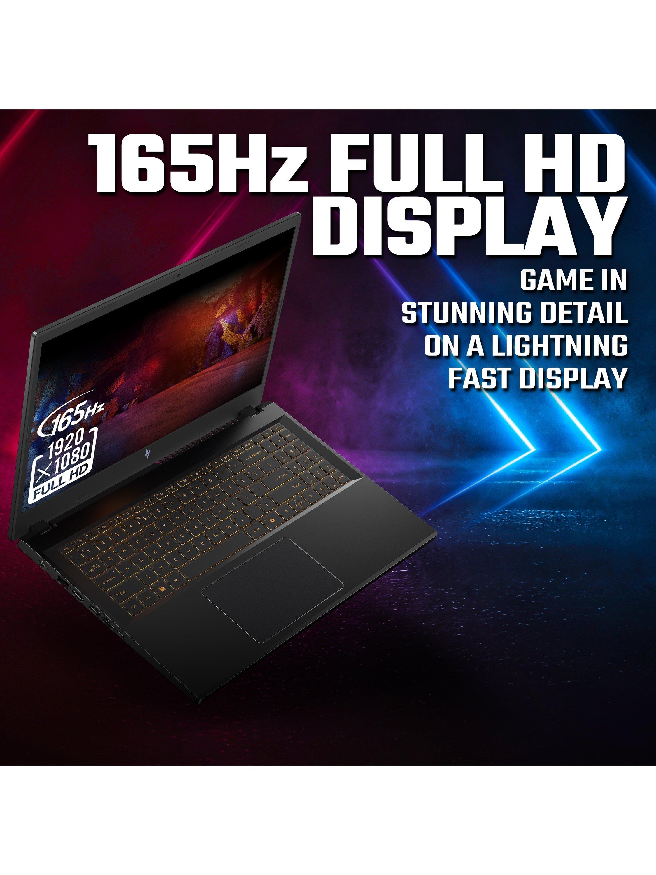 Nitro V15 Gaming Laptop, Intel Core i5 Processor, 16GB RAM, 512GB SSD, RTX 4050, 15.6” Full HD, Black