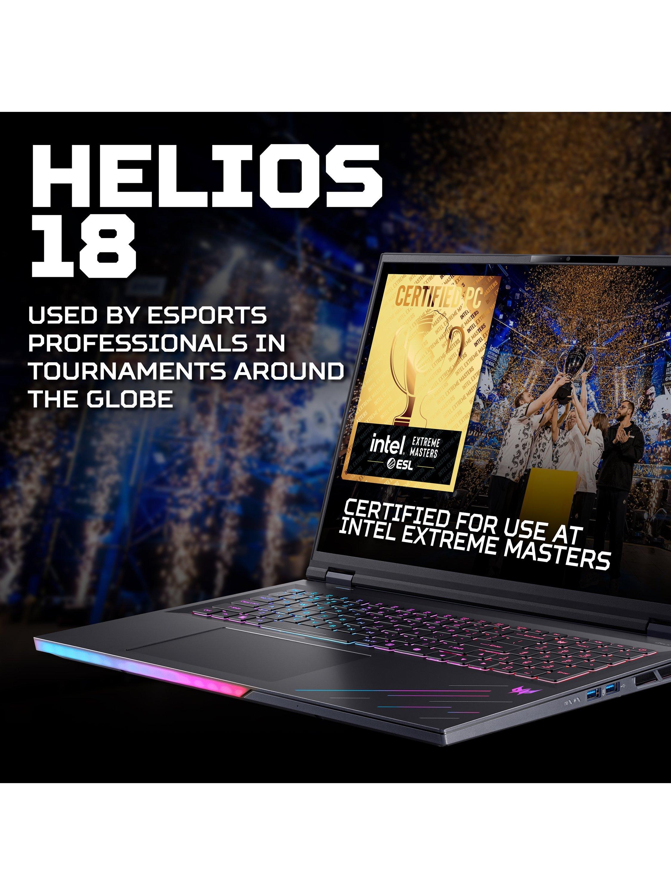 Predator Helios 18 AI Gaming Laptop, Intel Core Ultra 9 Processor, 32GB RAM, 1TB SSD, RTX 5080, 18” WQXGA, Black