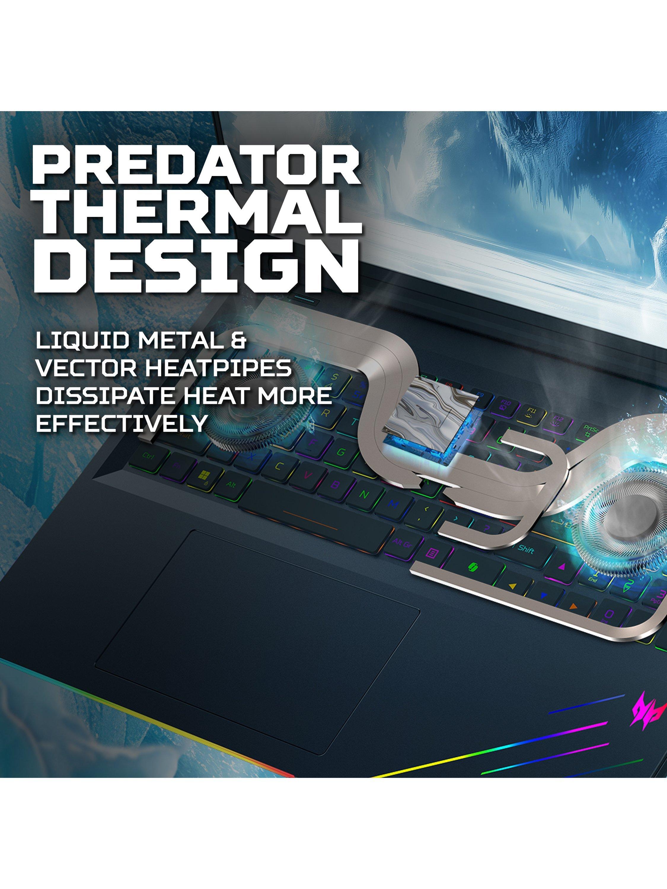Predator Helios 18 AI Gaming Laptop, Intel Core Ultra 9 Processor, 32GB RAM, 1TB SSD, RTX 5080, 18” WQXGA, Black