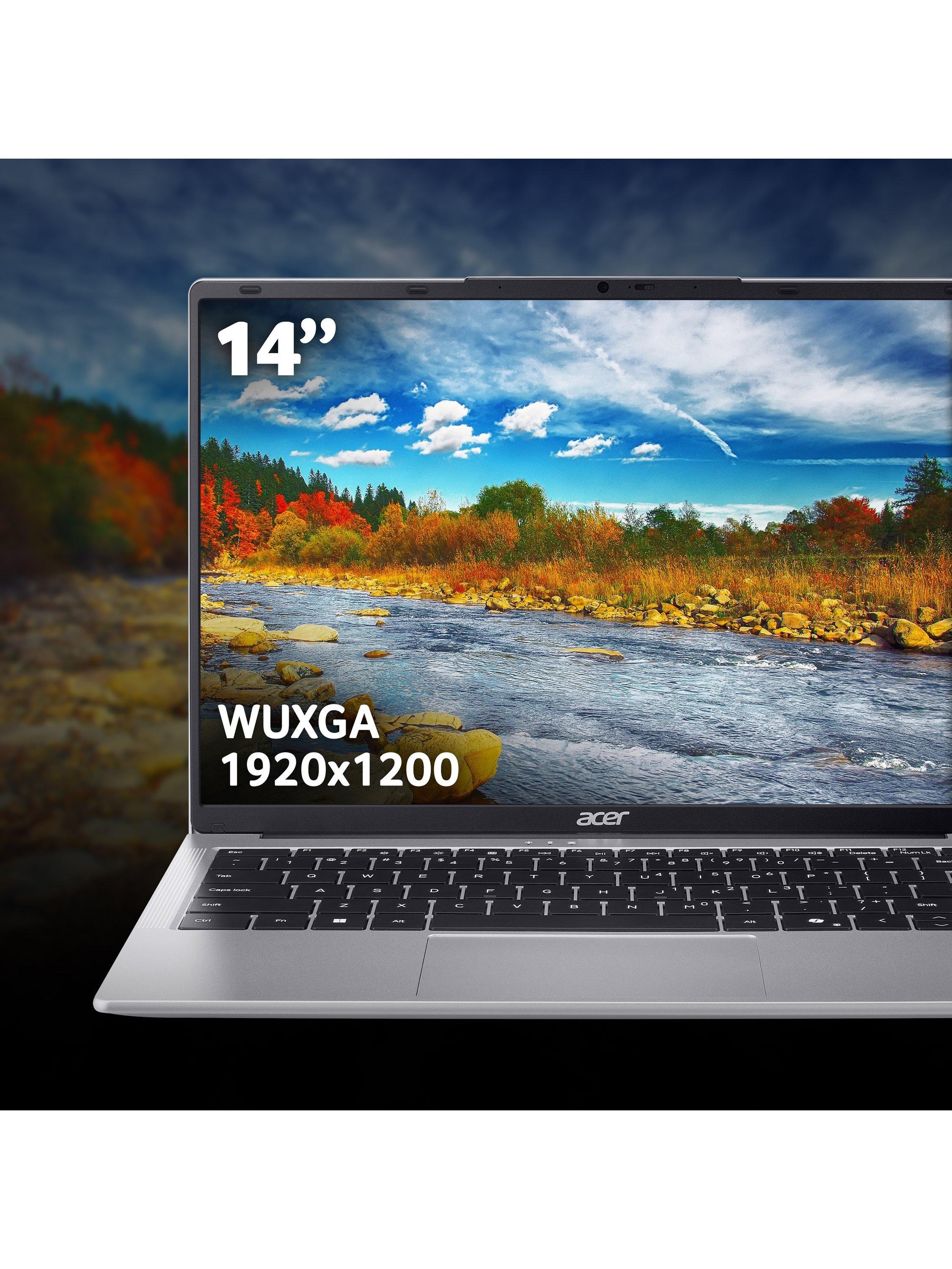 Aspire Lite 14 Laptop, Intel Core 3 Processor, 8GB RAM, 256GB SSD, 14” WUXGA, Silver