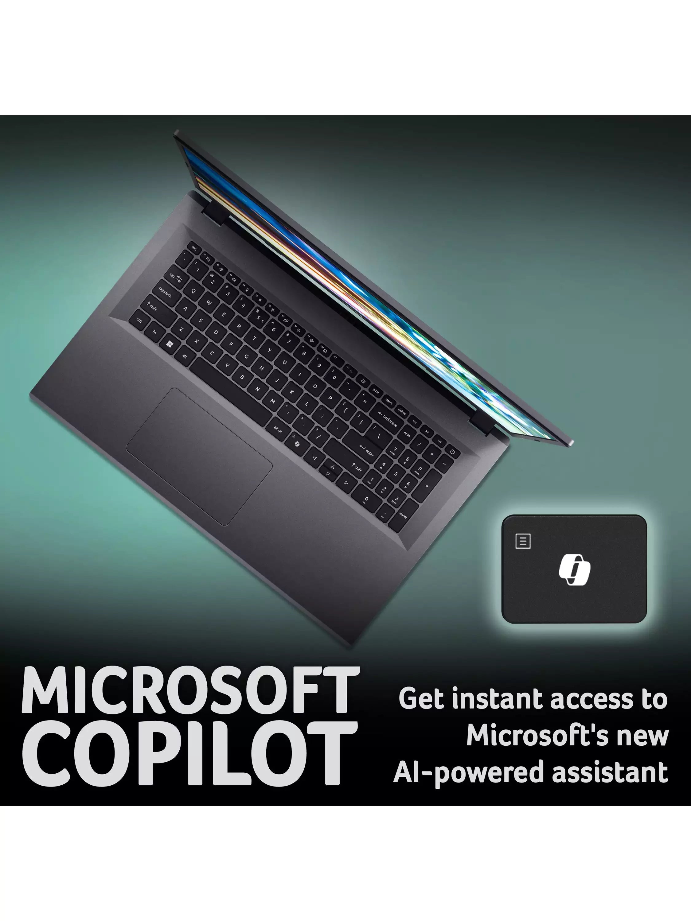 Acer Aspire Go 17 Laptop, Intel Core 3 Processor, 8GB RAM, 128GB SSD, 17.3” Full HD, Iron