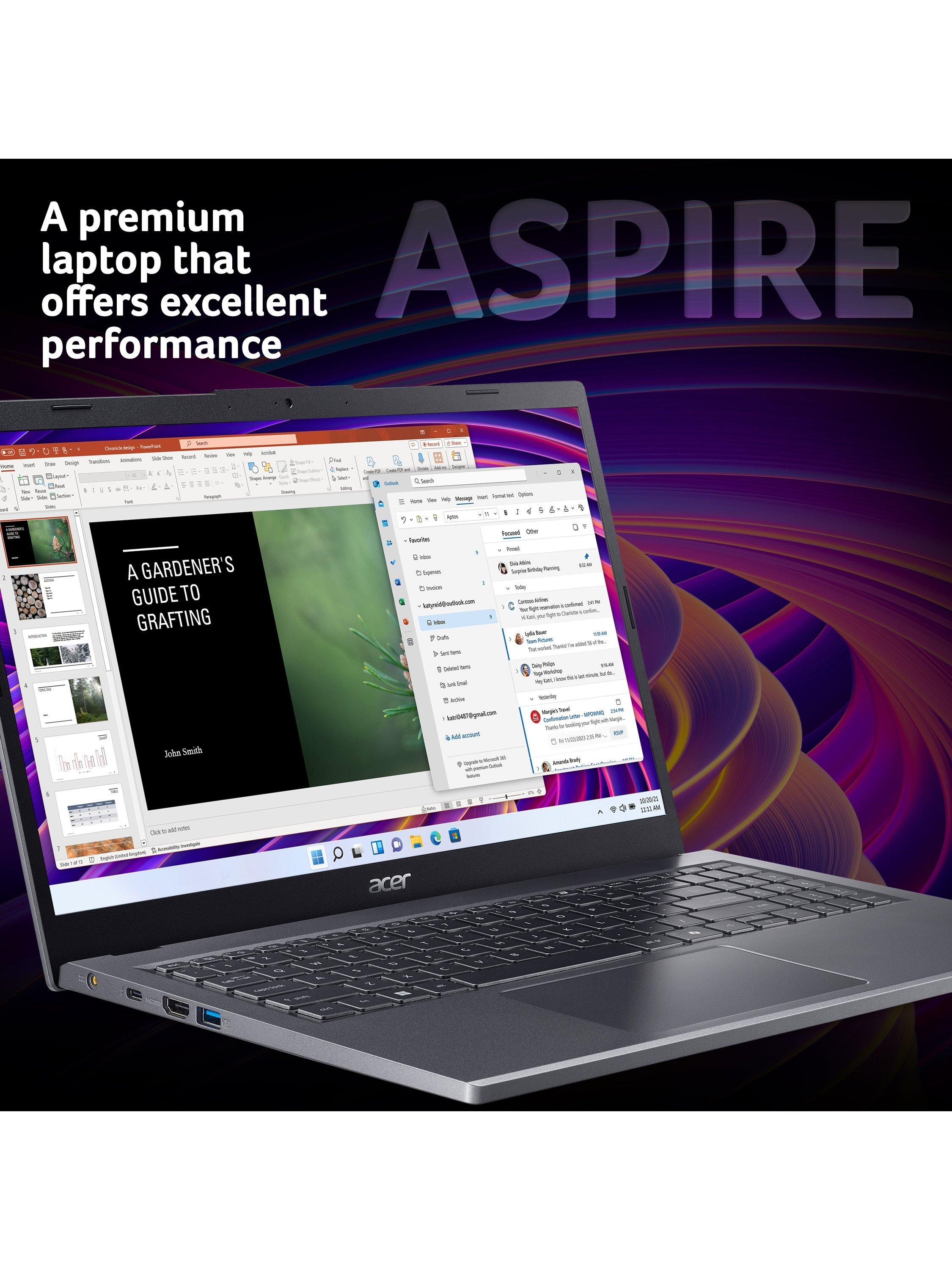 Aspire 15 Laptop, Intel Core i5 Processor, 16GB RAM, 512GB SSD, 15.6” Full HD, Iron