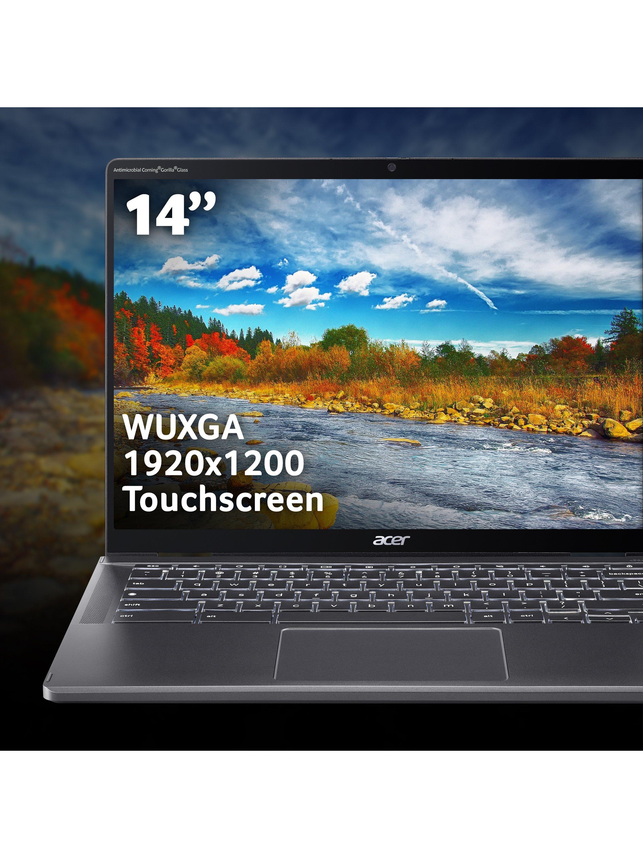 Chromebook Plus Spin 714 Convertible Laptop, Intel Core Ultra 5 Processor, 8GB RAM, 512GB SSD, 14” WUXGA, Iron