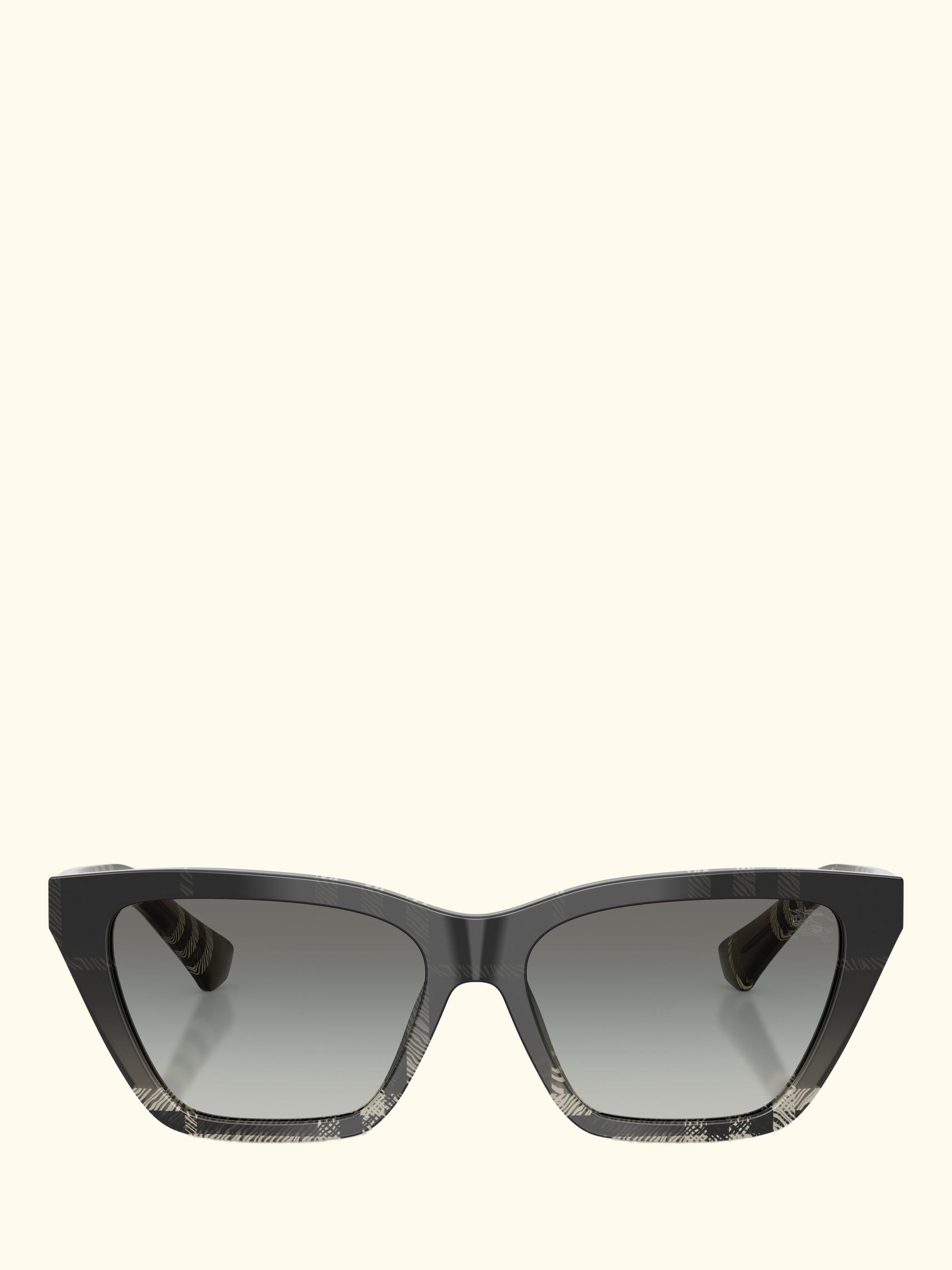 BE4468 Women's Cat Eye Sunglasses, Check Gradient Grey/Grey Gradient
