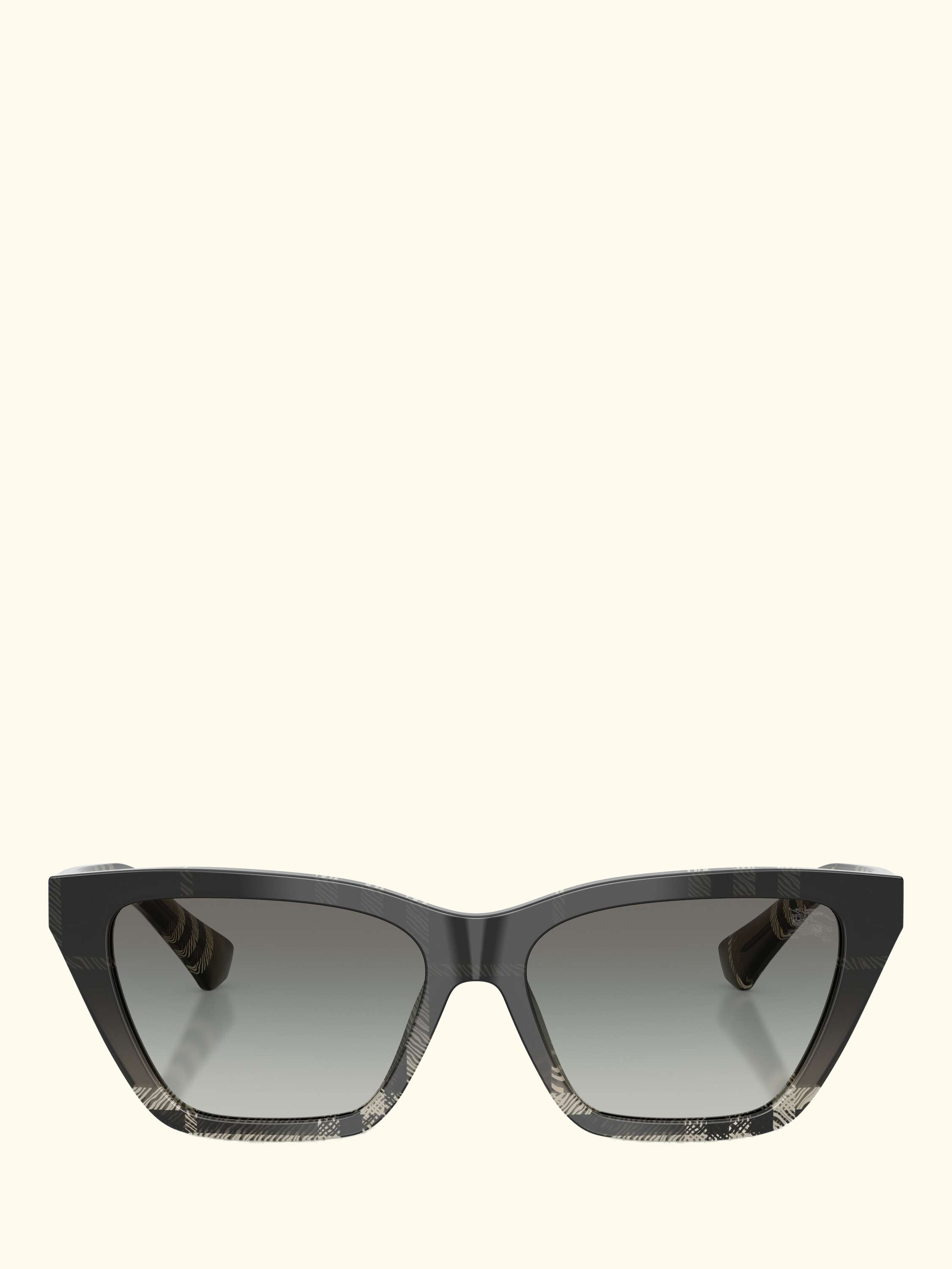 BE4468 Women's Cat Eye Sunglasses, Check Gradient Grey/Grey Gradient