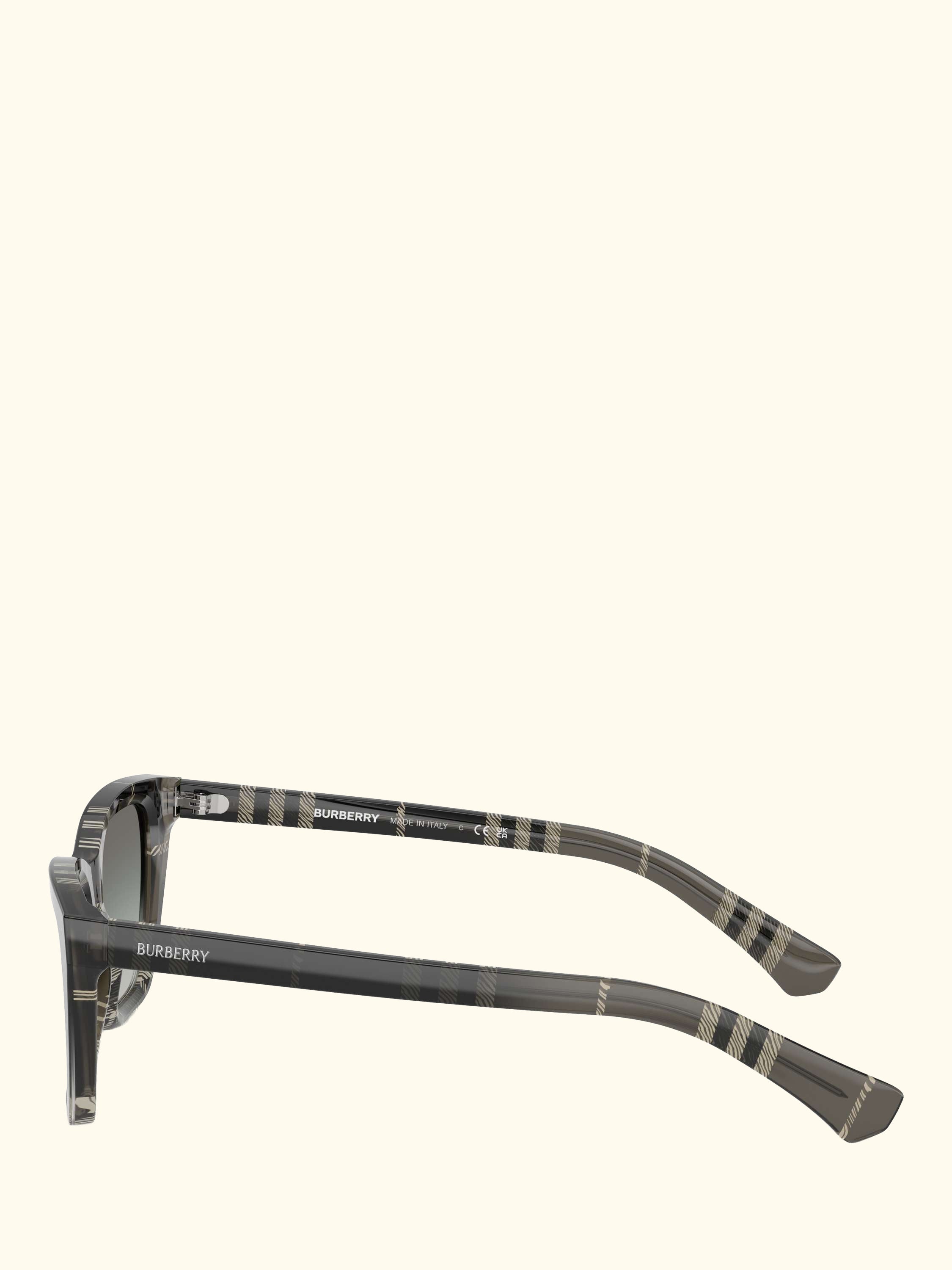 BE4468 Women's Cat Eye Sunglasses, Check Gradient Grey/Grey Gradient