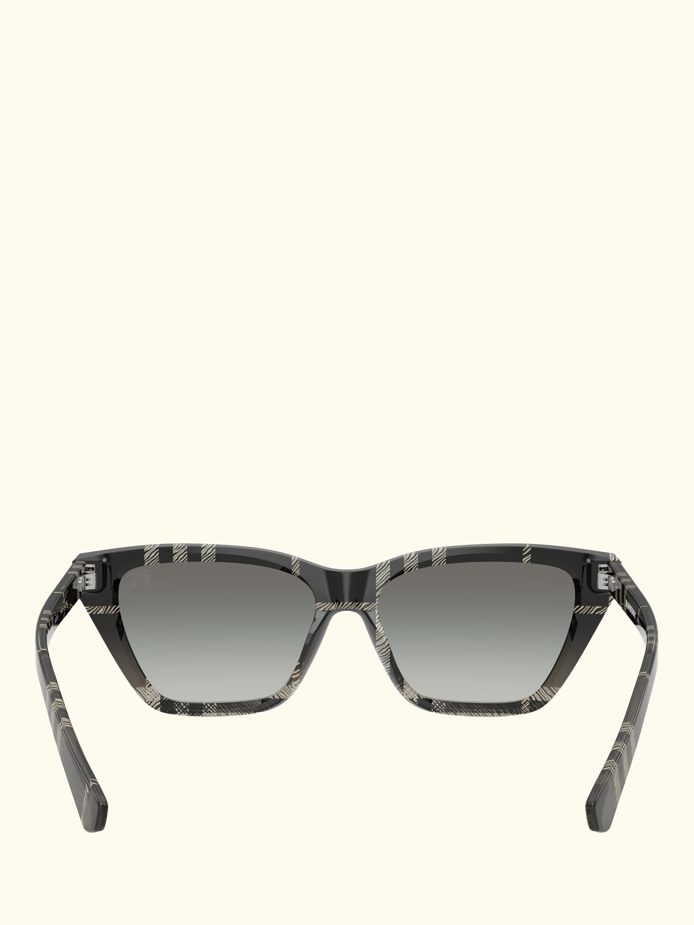 BE4468 Women's Cat Eye Sunglasses, Check Gradient Grey/Grey Gradient