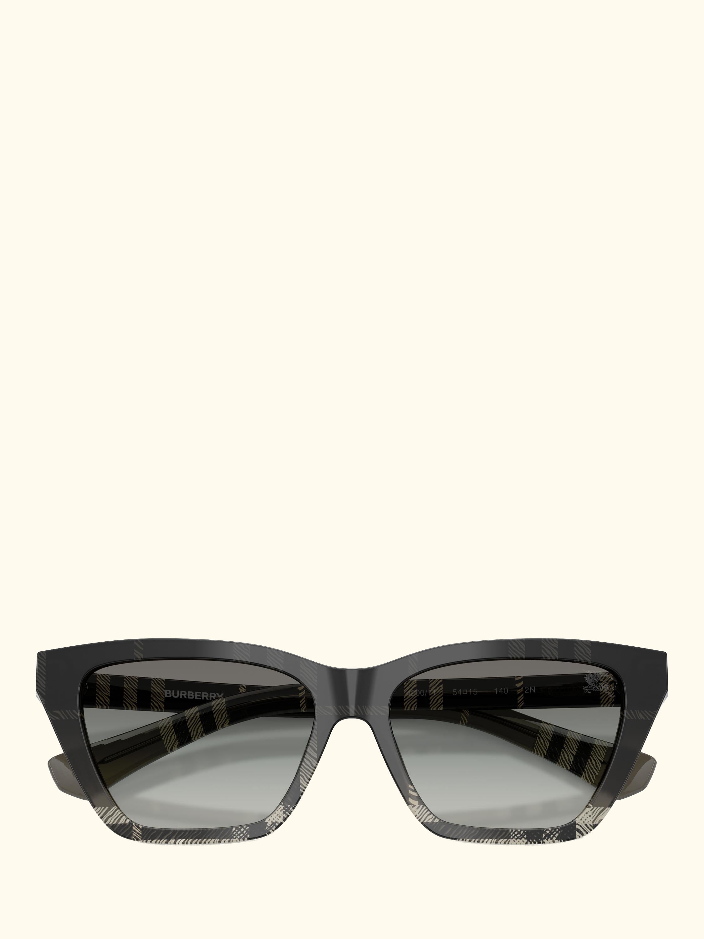 BE4468 Women's Cat Eye Sunglasses, Check Gradient Grey/Grey Gradient