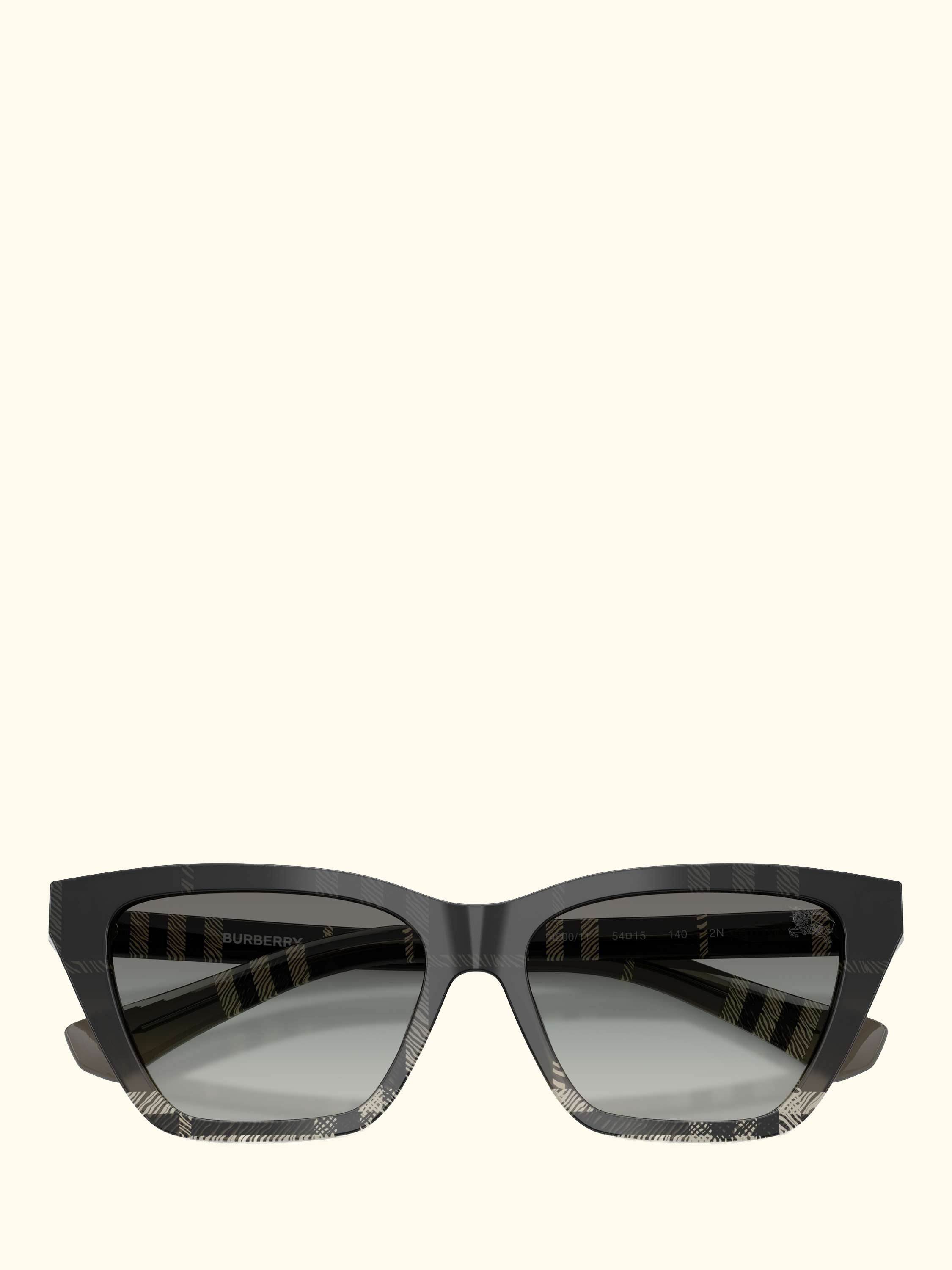 BE4468 Women's Cat Eye Sunglasses, Check Gradient Grey/Grey Gradient