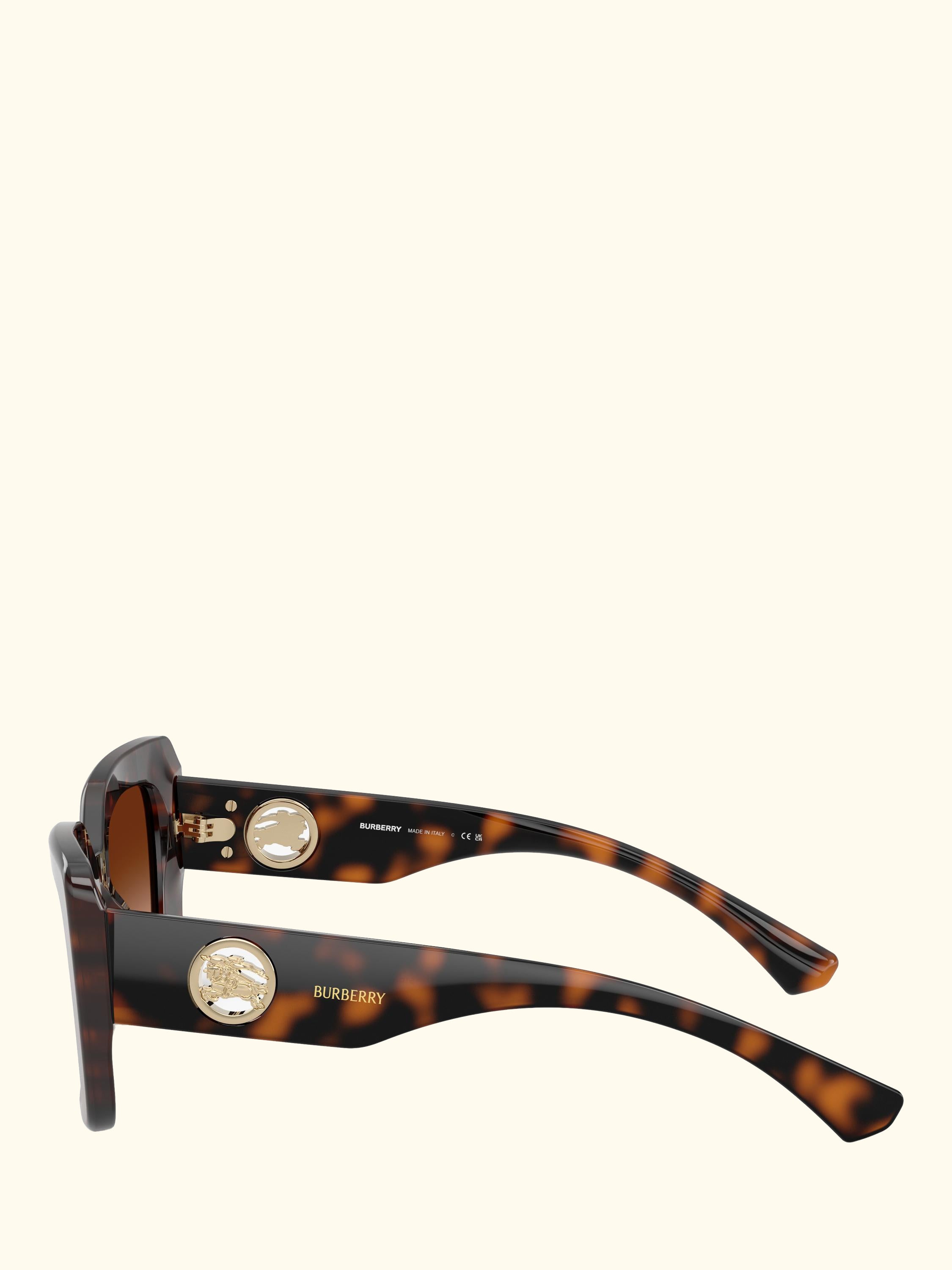BE4476 Women's Cat's Eye Sunglasses, Dark Havana/Brown Gradient