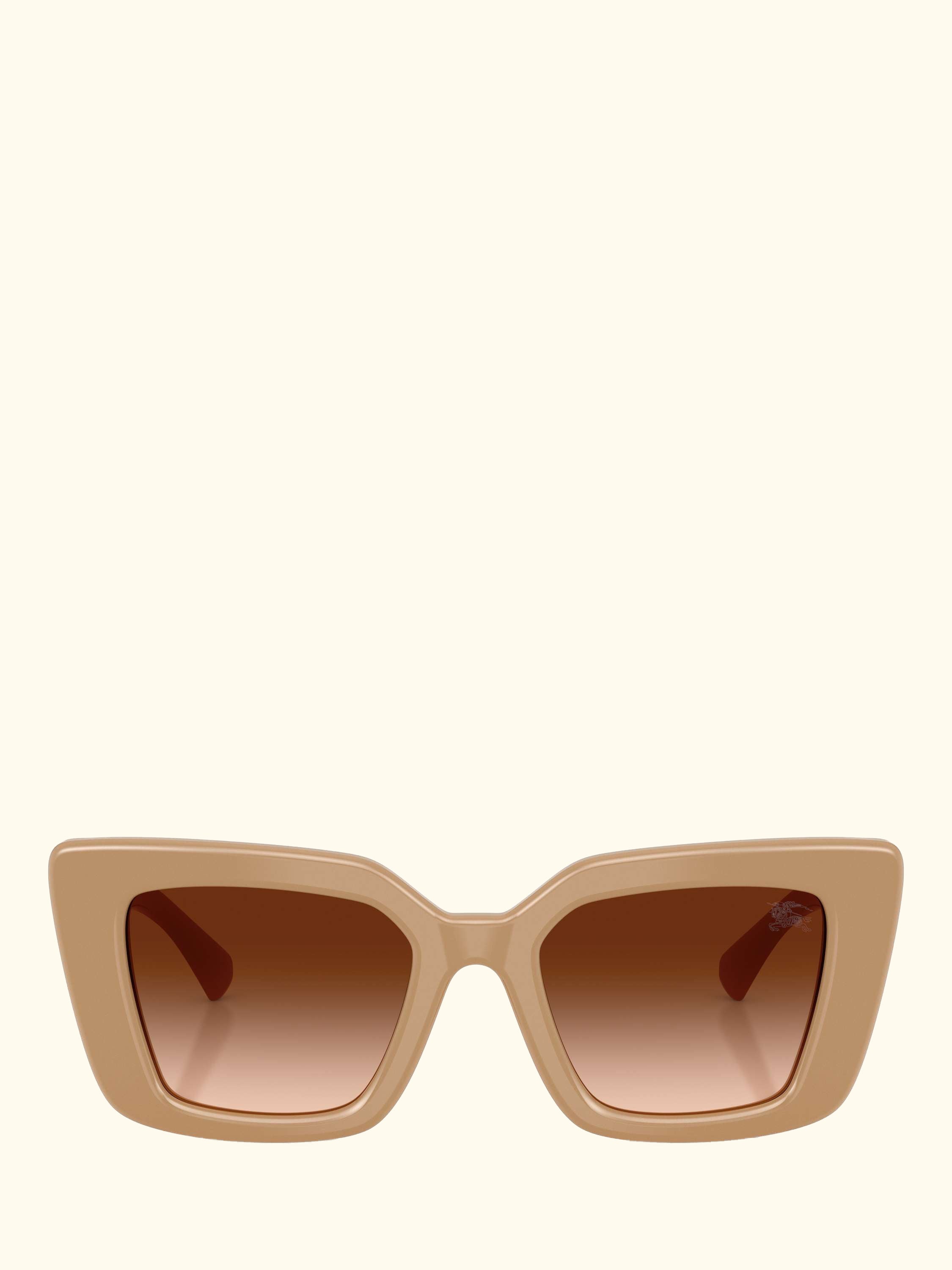 BE447 Women's Cat Eye Sunglasses, Beige/Brown Gradient