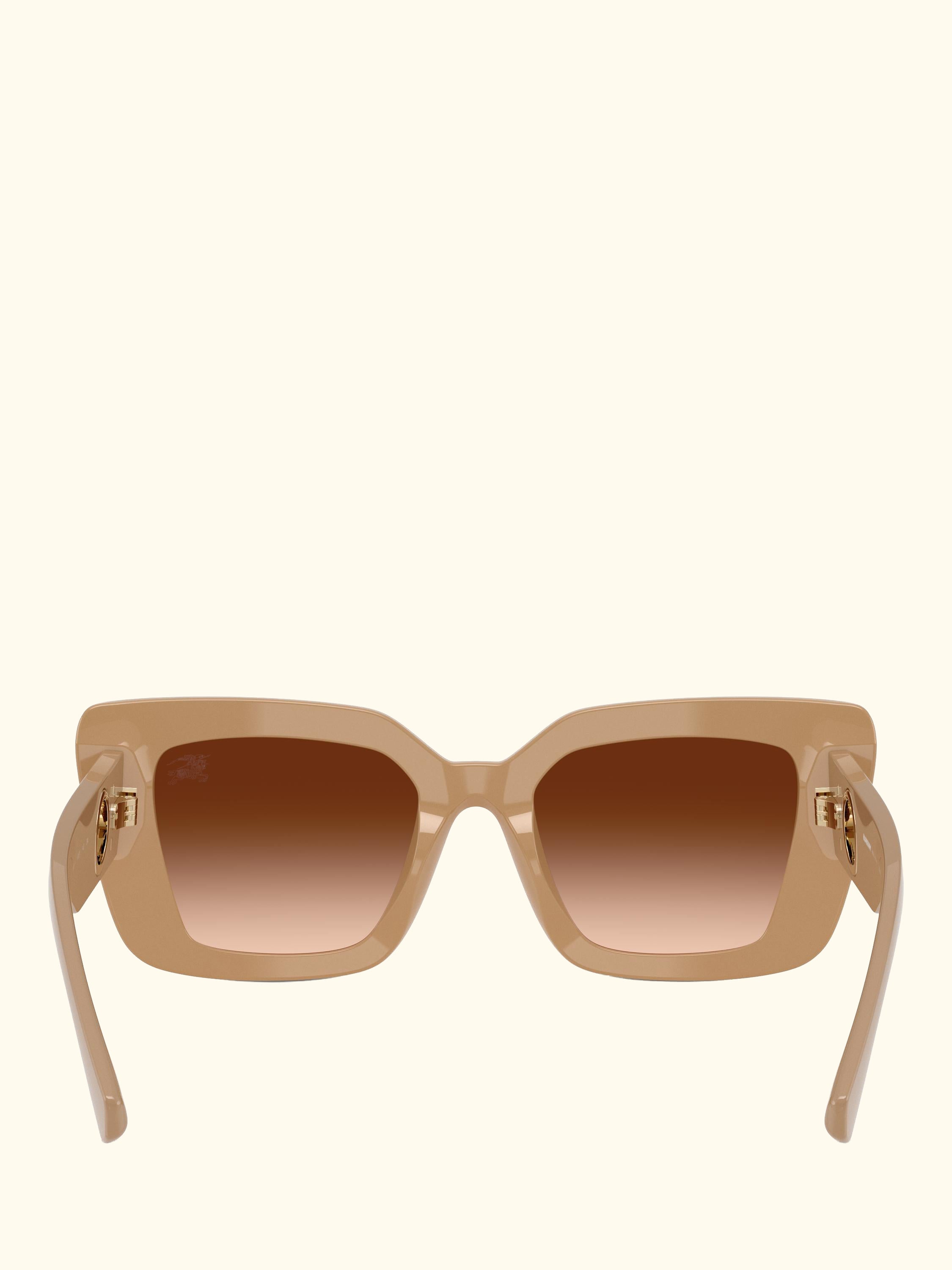 BE447 Women's Cat Eye Sunglasses, Beige/Brown Gradient