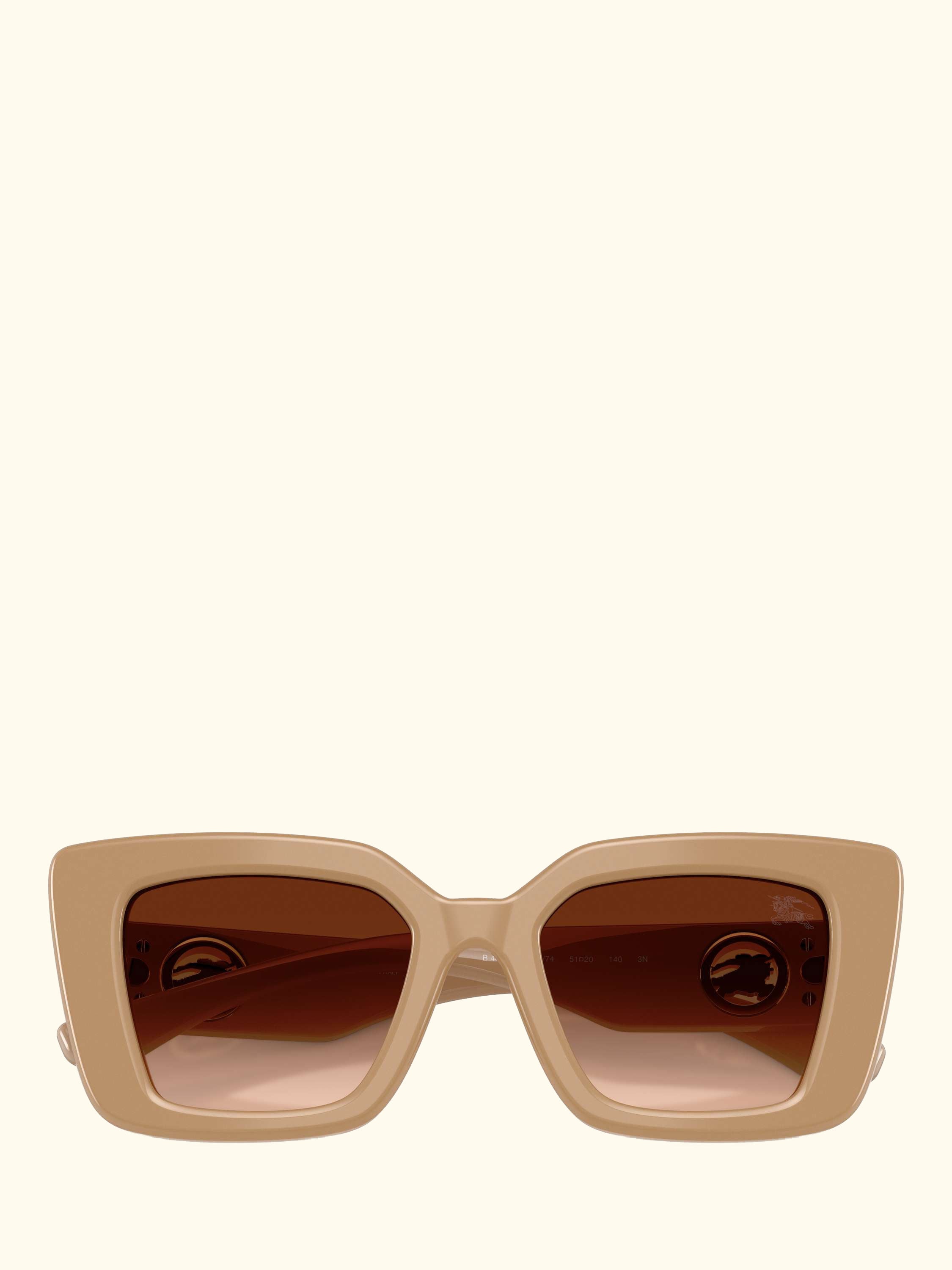 BE447 Women's Cat Eye Sunglasses, Beige/Brown Gradient