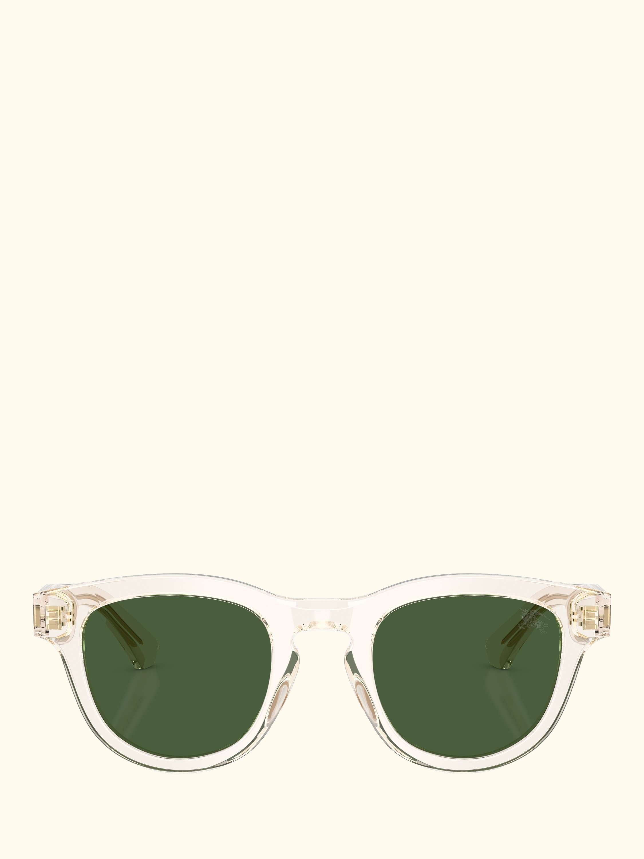 BE4477 Men's Oval Sunglasses, Clear Yellow/Green