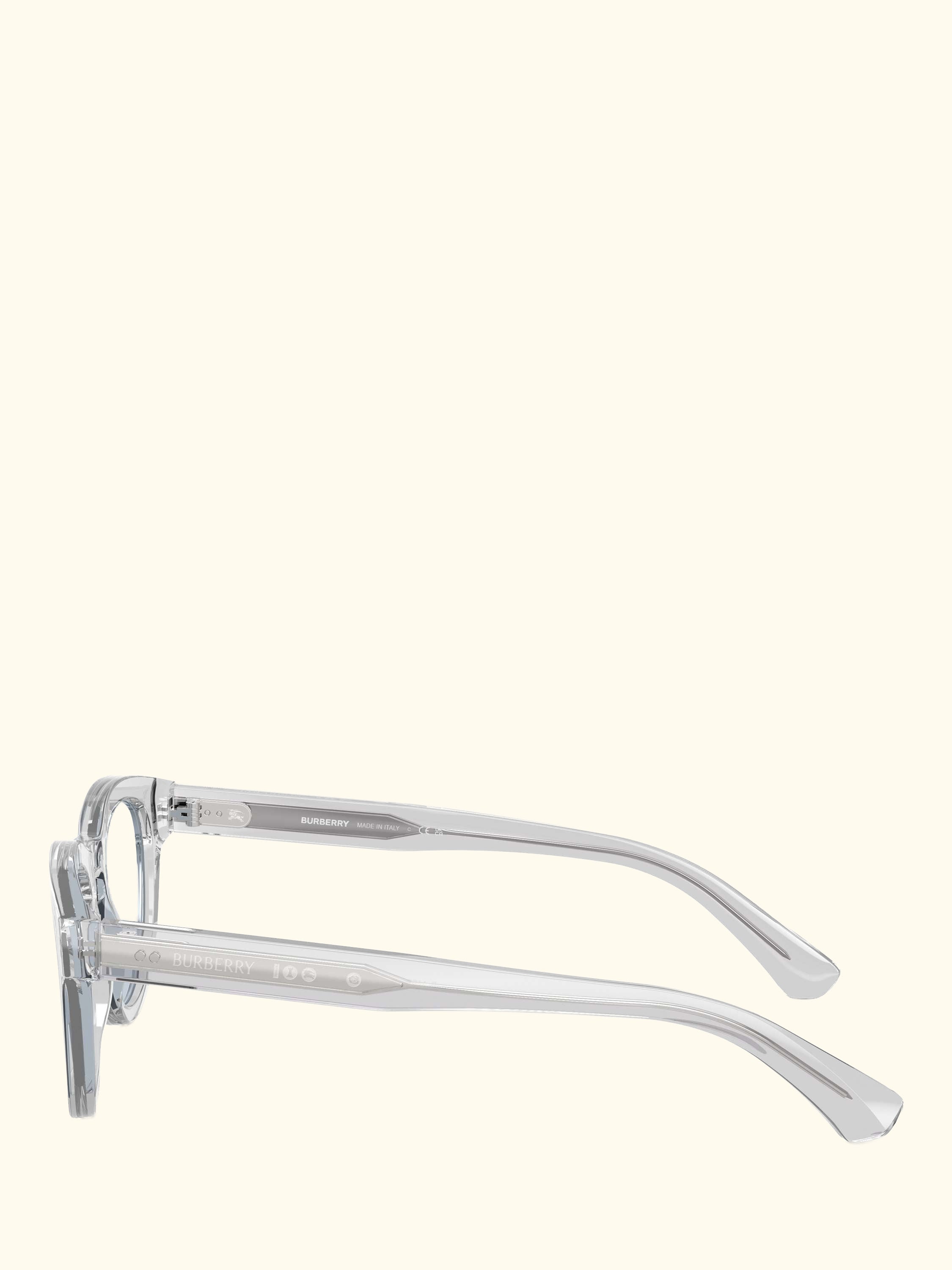 BE4477 Men's Oval Sunglasses, Clear Grey/Pale Blue
