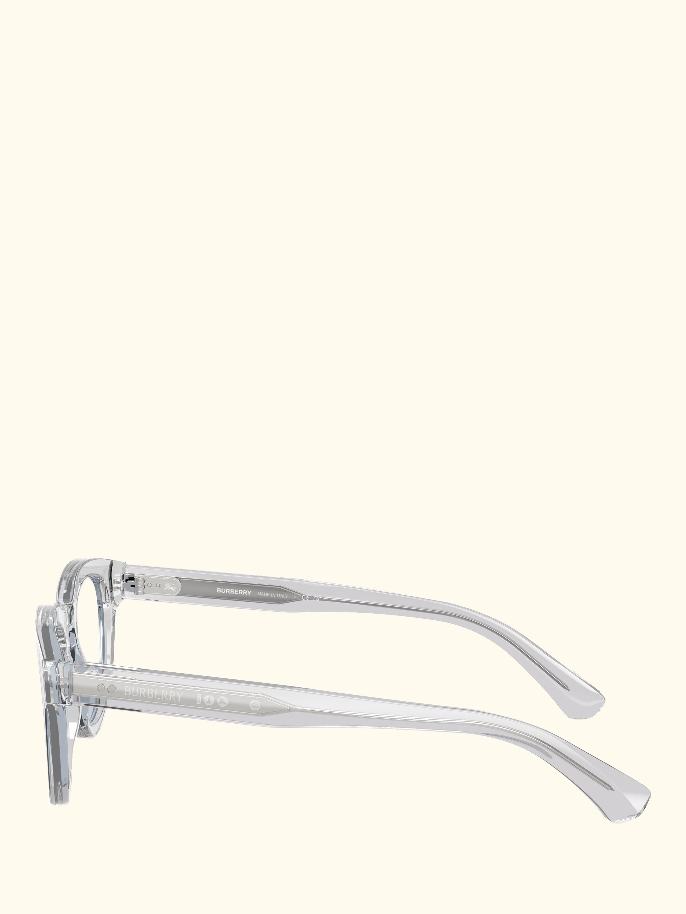 BE4477 Men's Oval Sunglasses, Clear Grey/Pale Blue