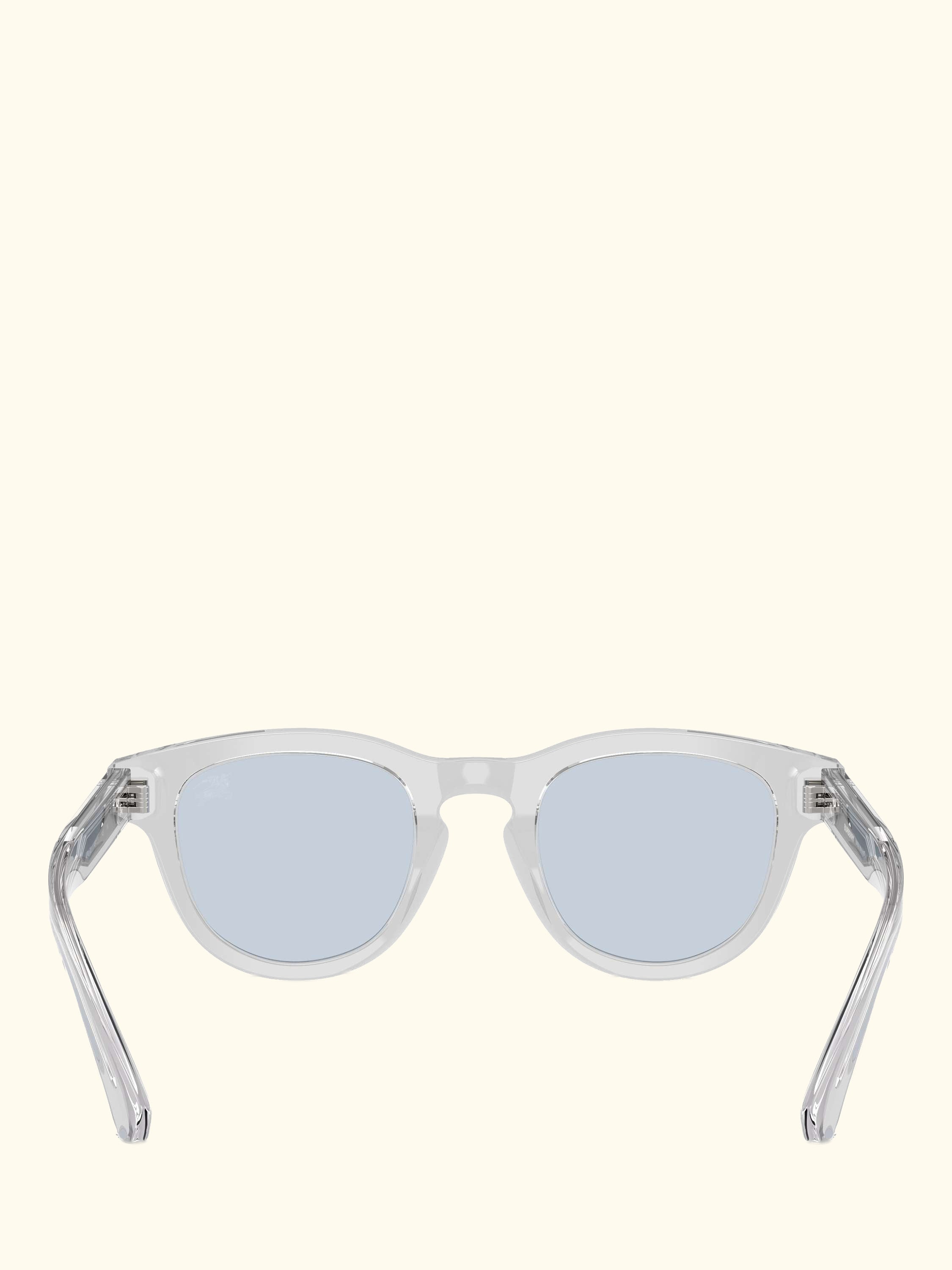 BE4477 Men's Oval Sunglasses, Clear Grey/Pale Blue