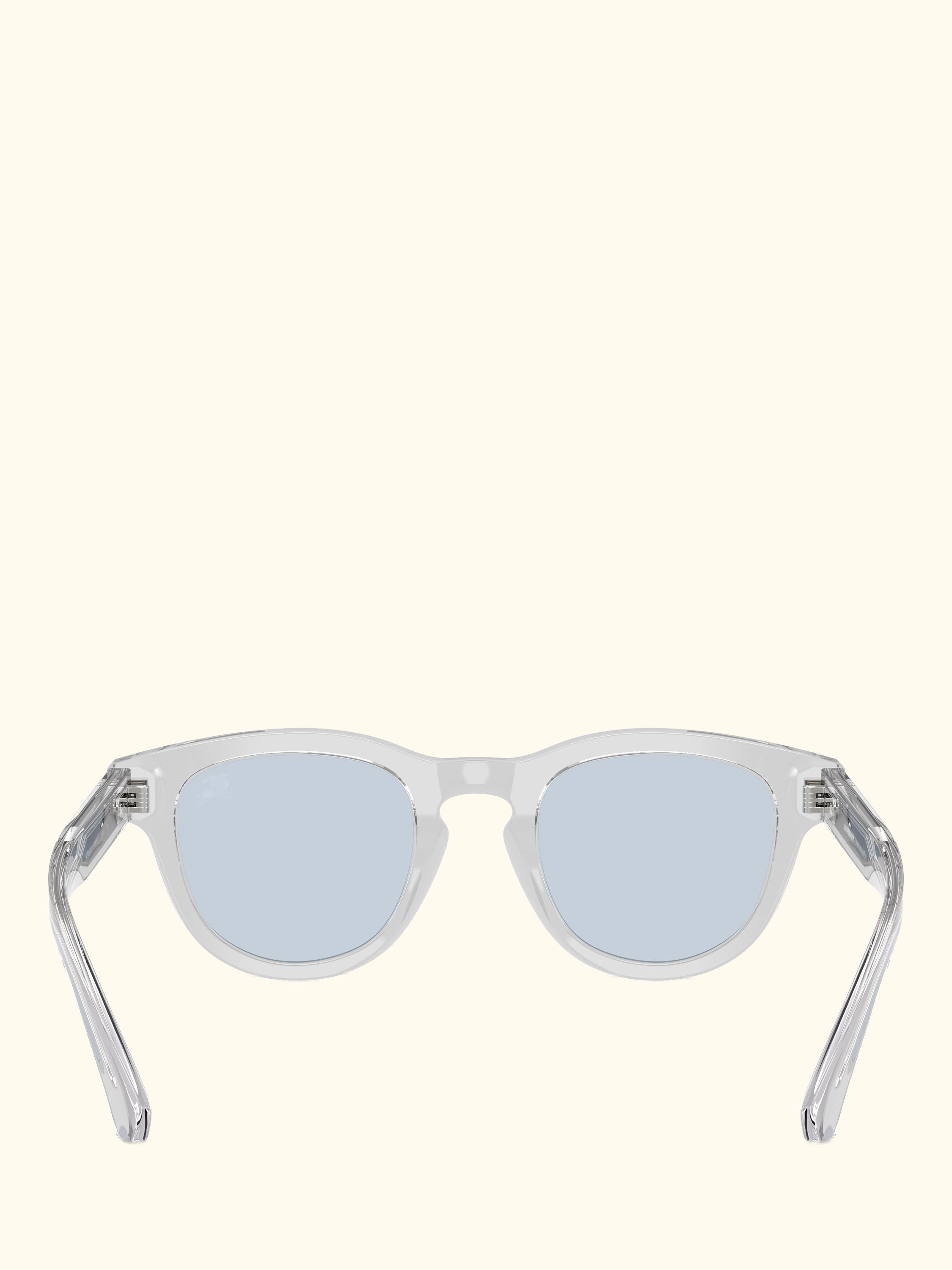 BE4477 Men's Oval Sunglasses, Clear Grey/Pale Blue
