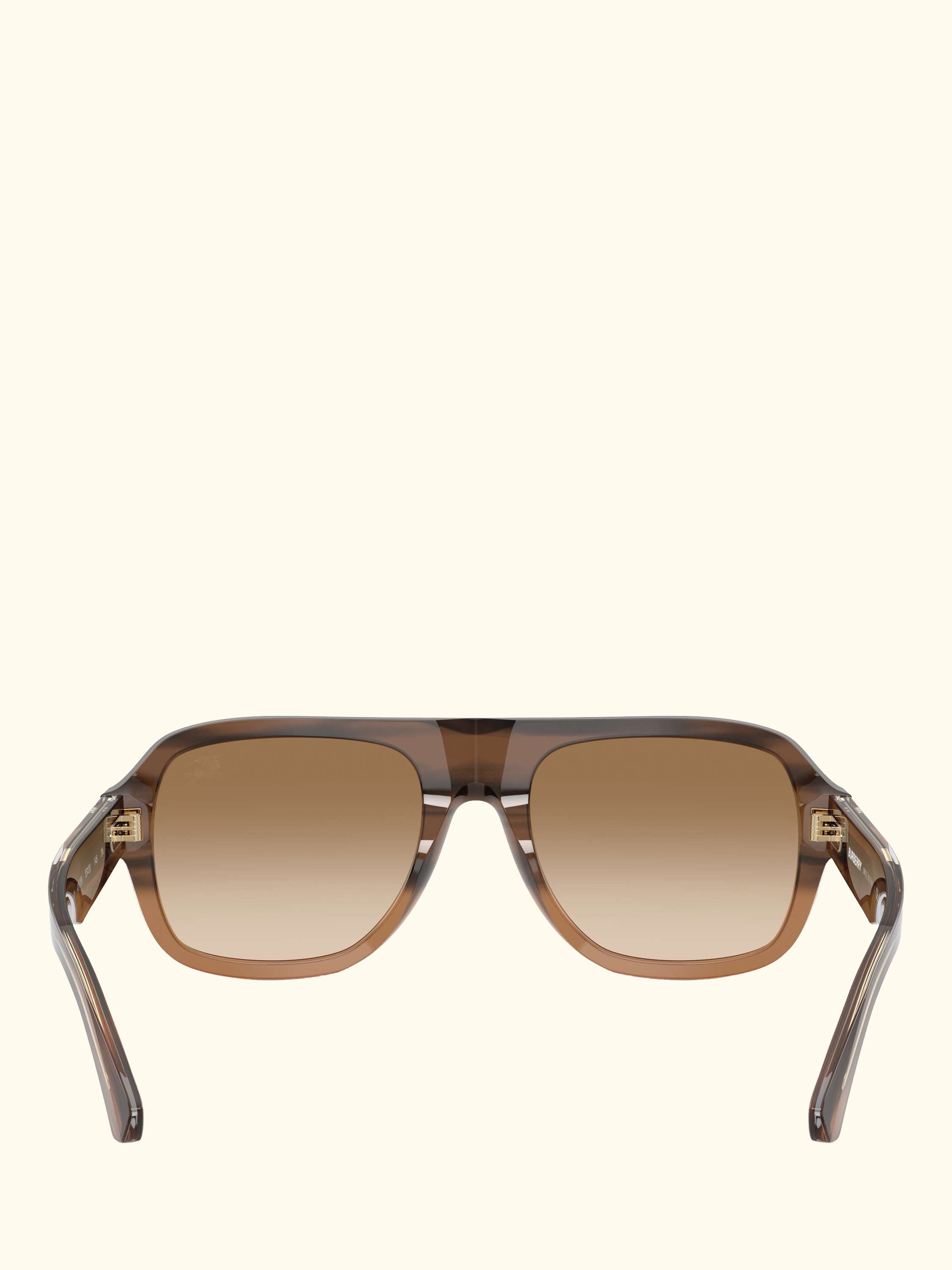 BE4478 Men's Aviator Sunglasses, Striped Beige Gradient/Brown Gradient