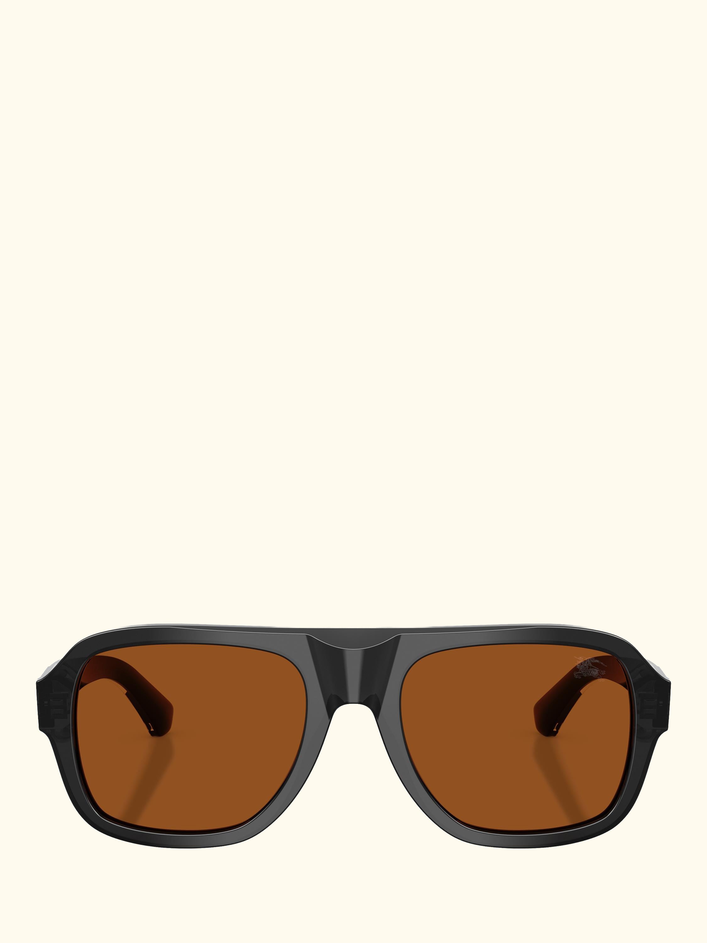 BE4478 Men's Aviator Sunglasses, Grey/Brown