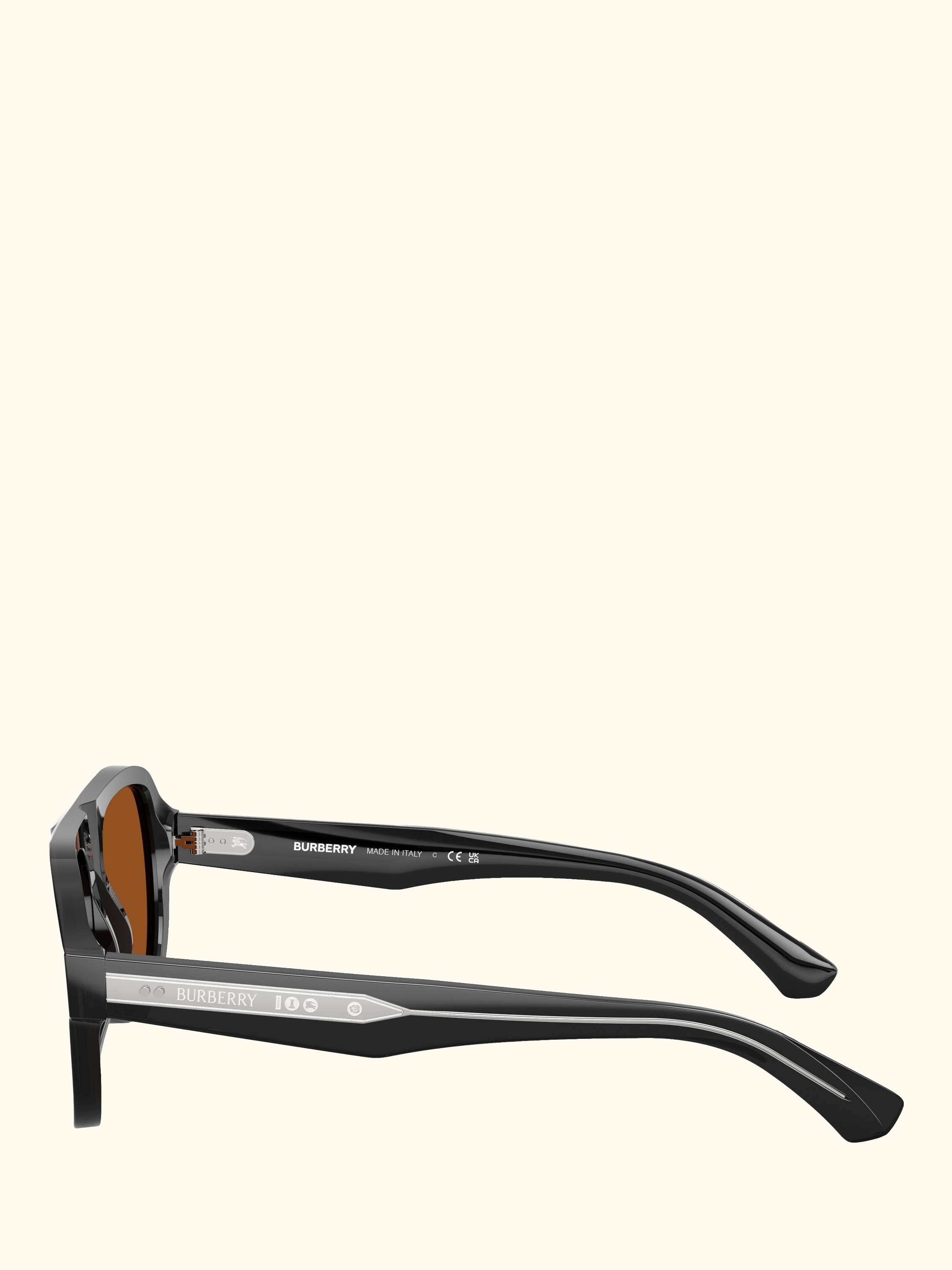 BE4478 Men's Aviator Sunglasses, Grey/Brown