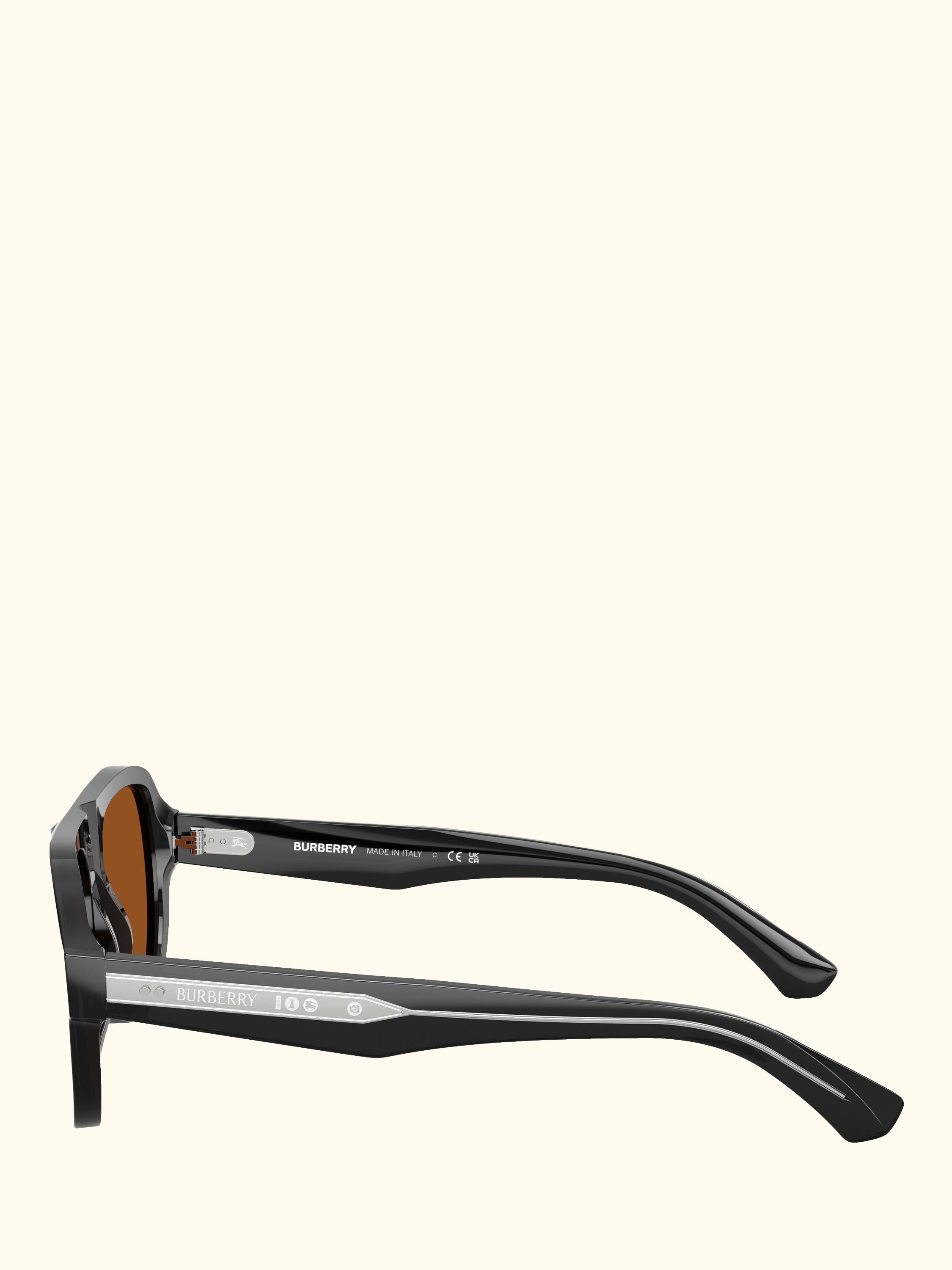 BE4478 Men's Aviator Sunglasses, Grey/Brown