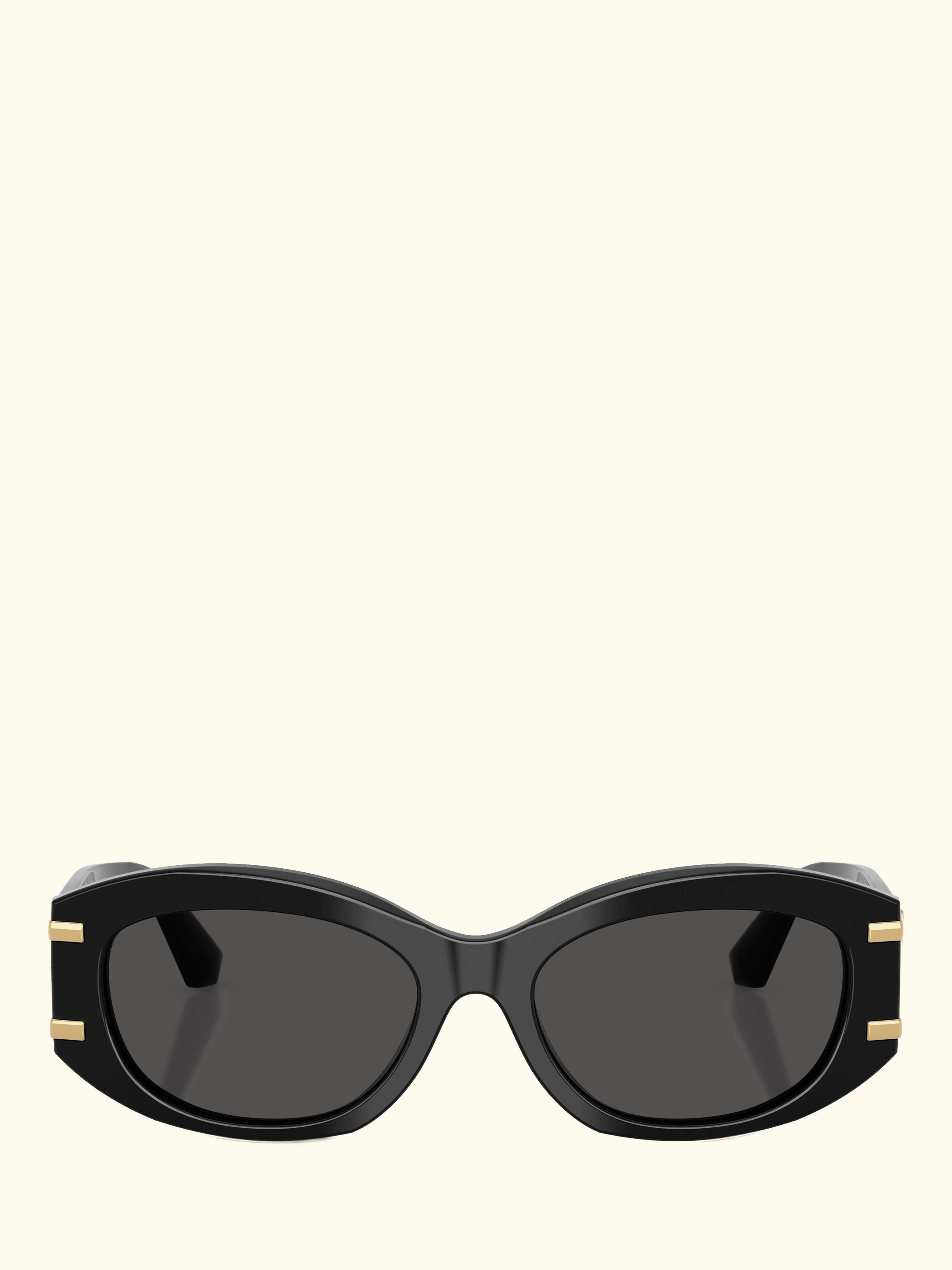 DG4502 Women's Oval Sunglasses, Black/Grey