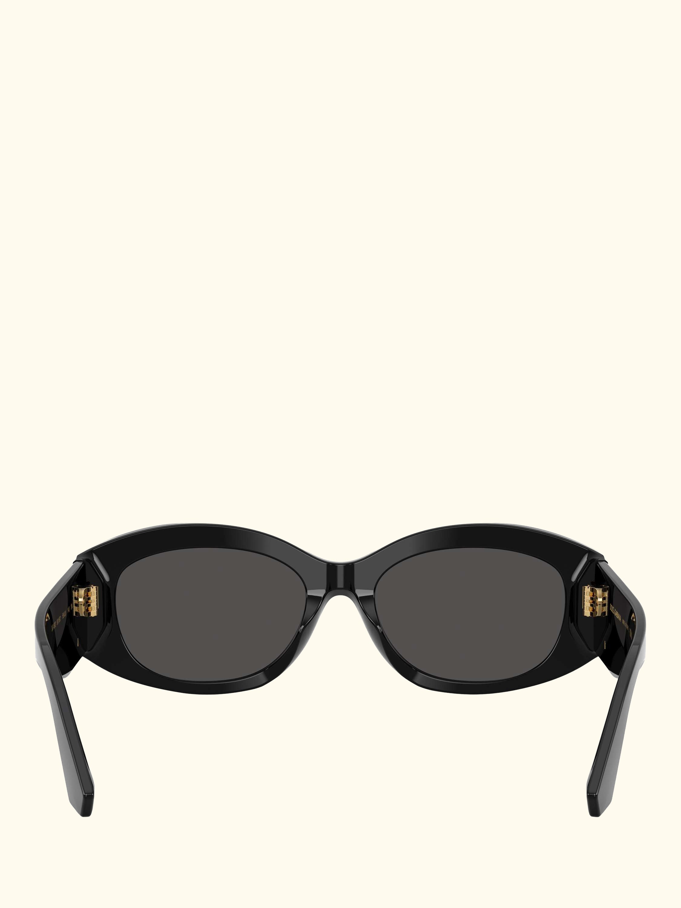 DG4502 Women's Oval Sunglasses, Black/Grey