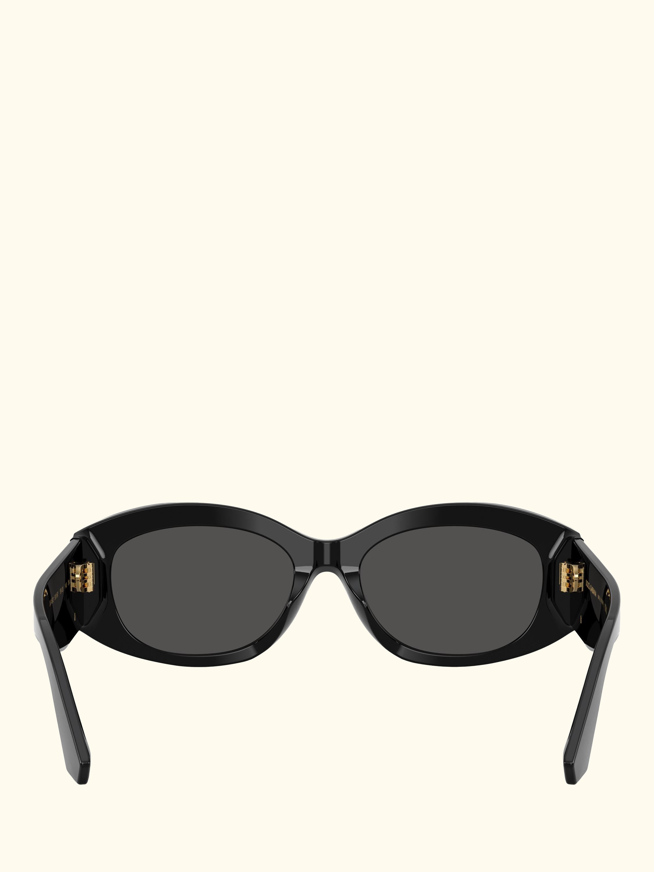 DG4502 Women's Oval Sunglasses, Black/Grey