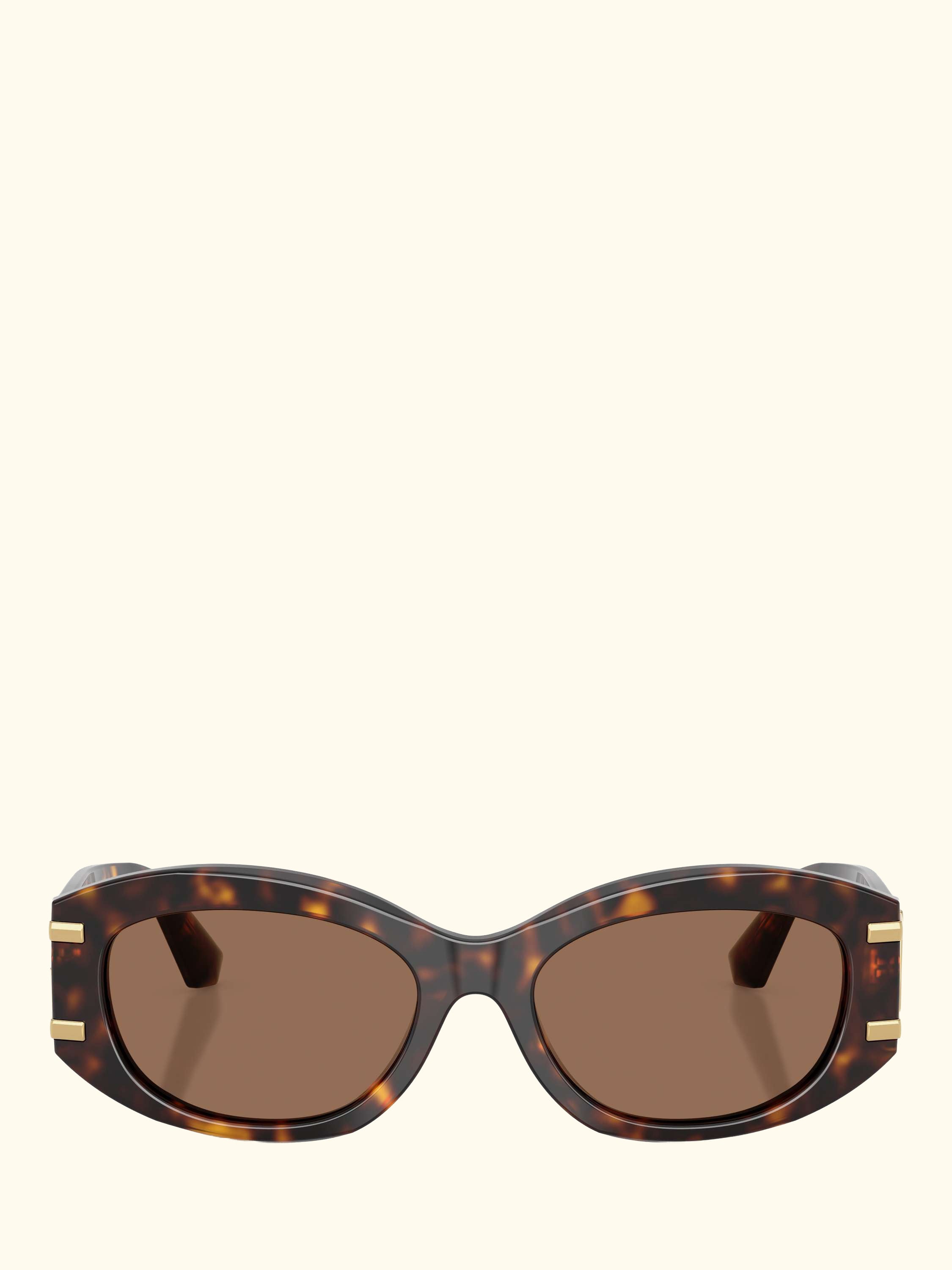 DG4502 Women's Oval Sunglasses, Havana/Brown