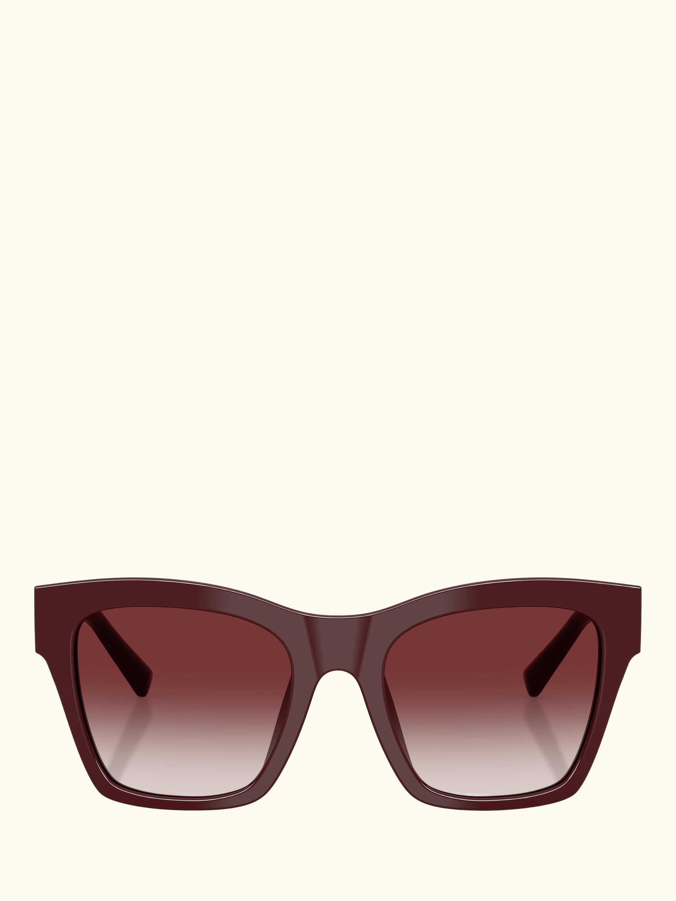 DG4512 Women's Square Sunglasses, Bordeaux/Red Gradient