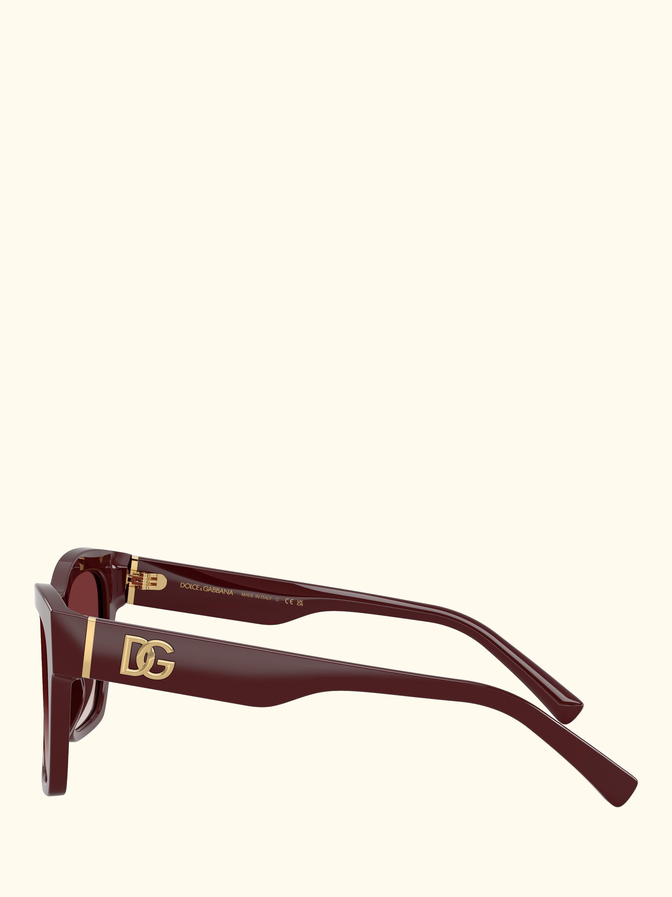 DG4512 Women's Square Sunglasses, Bordeaux/Red Gradient
