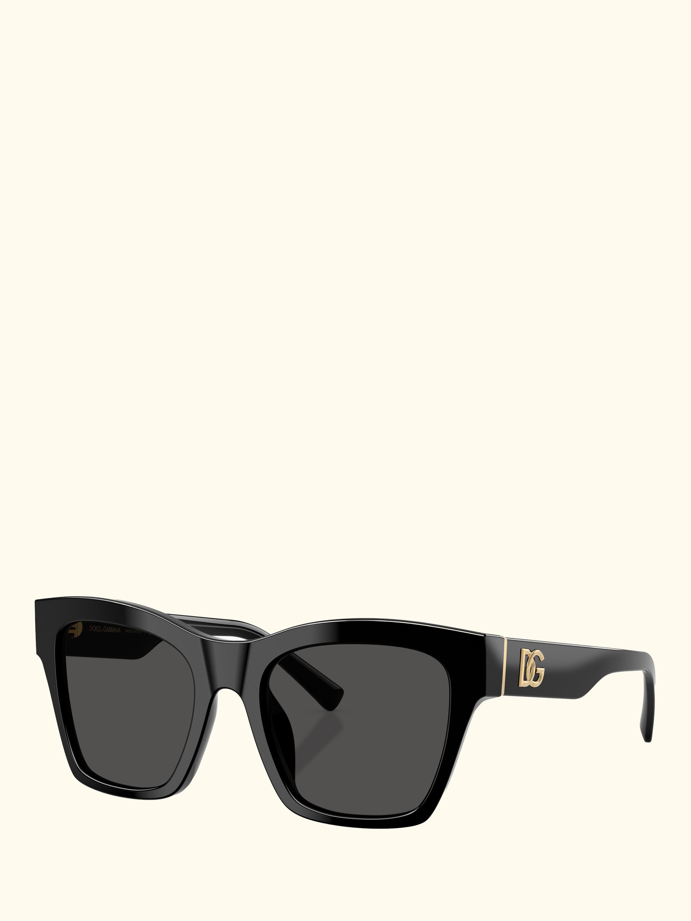 DG4512 Women's Square Sunglasses, Black/Grey
