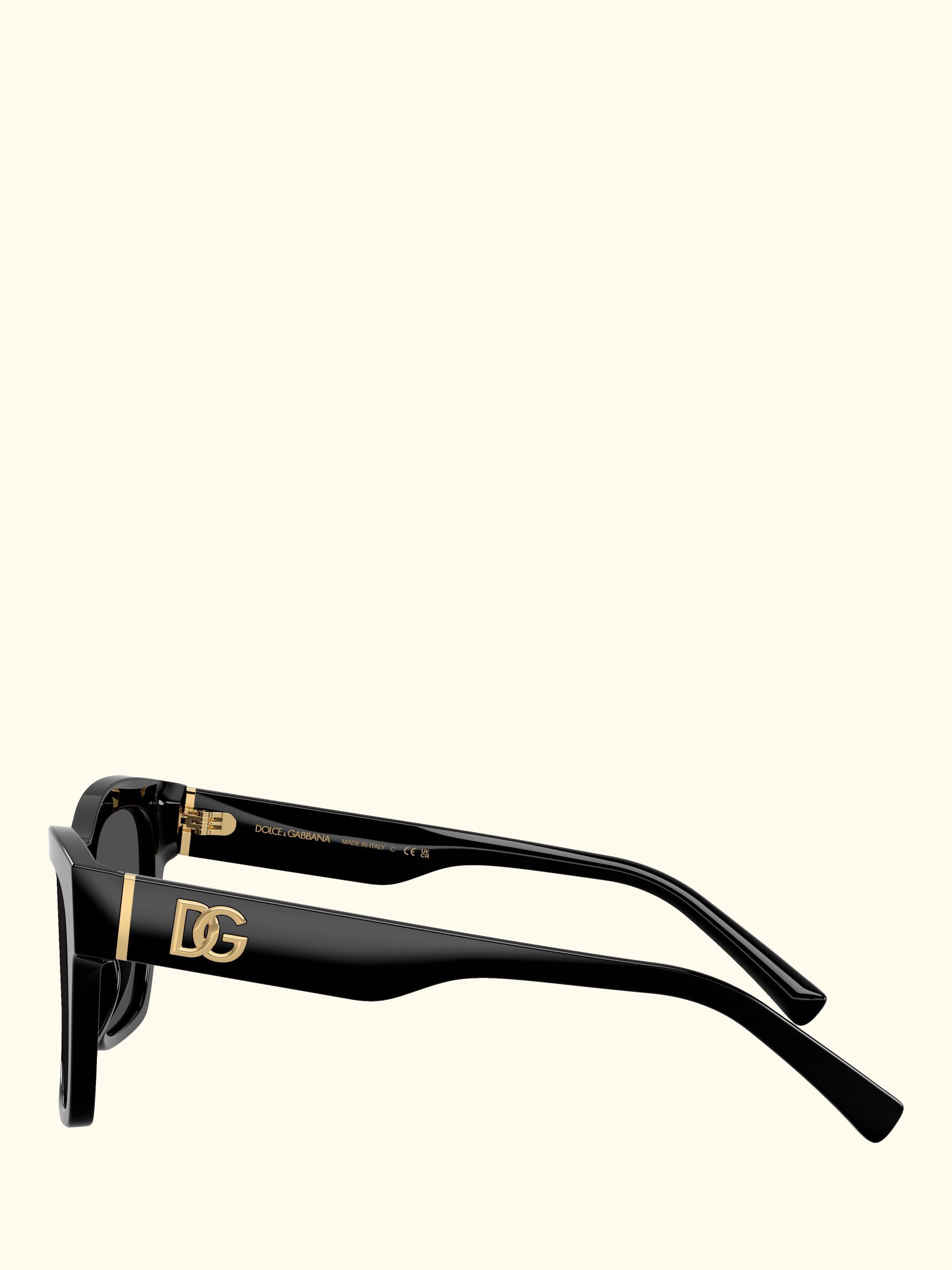 DG4512 Women's Square Sunglasses, Black/Grey