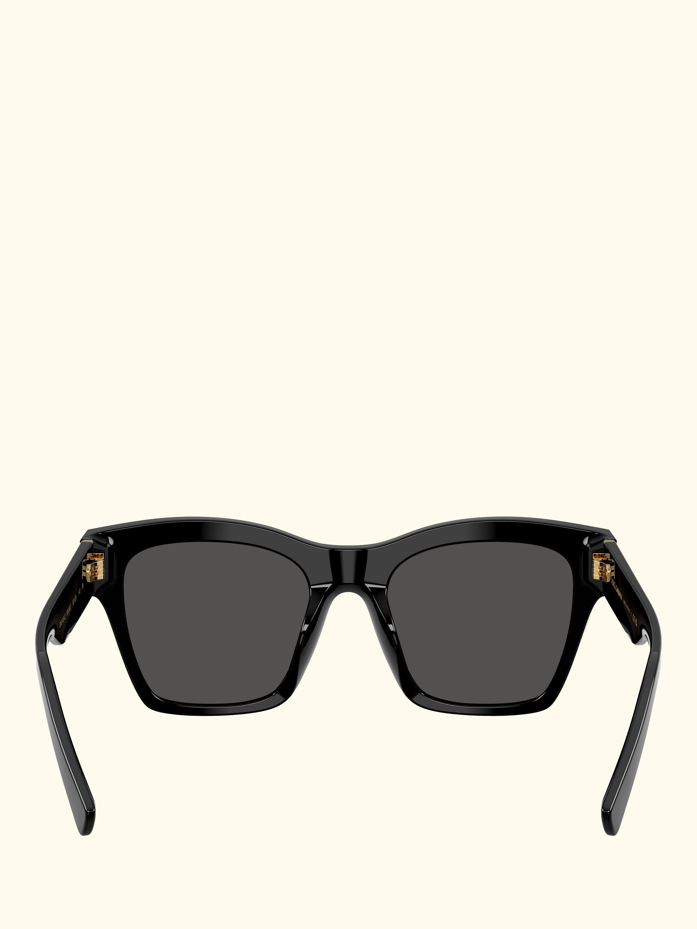 DG4512 Women's Square Sunglasses, Black/Grey