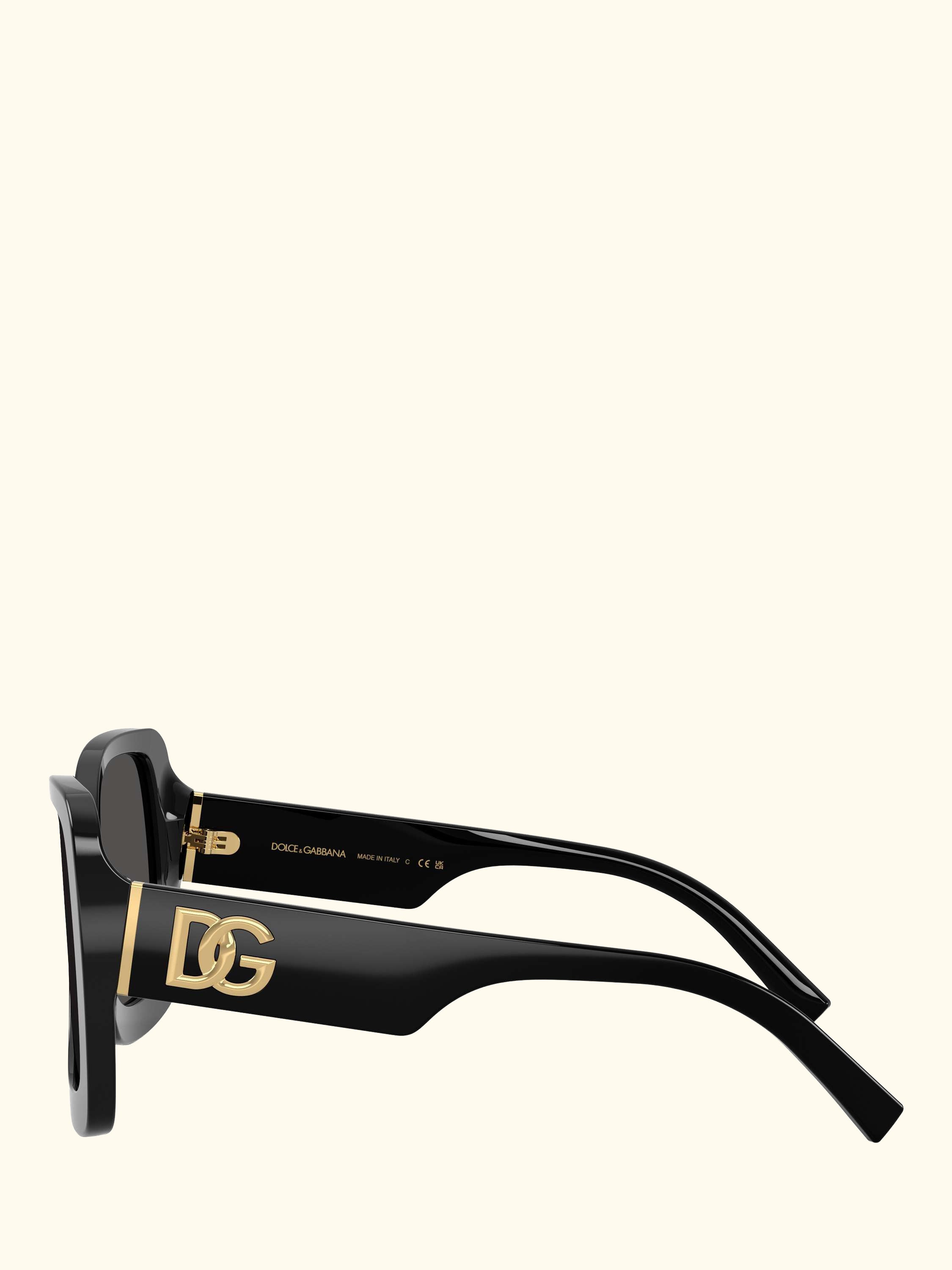 DG45135 Women's Square Sunglasses, Black/Grey