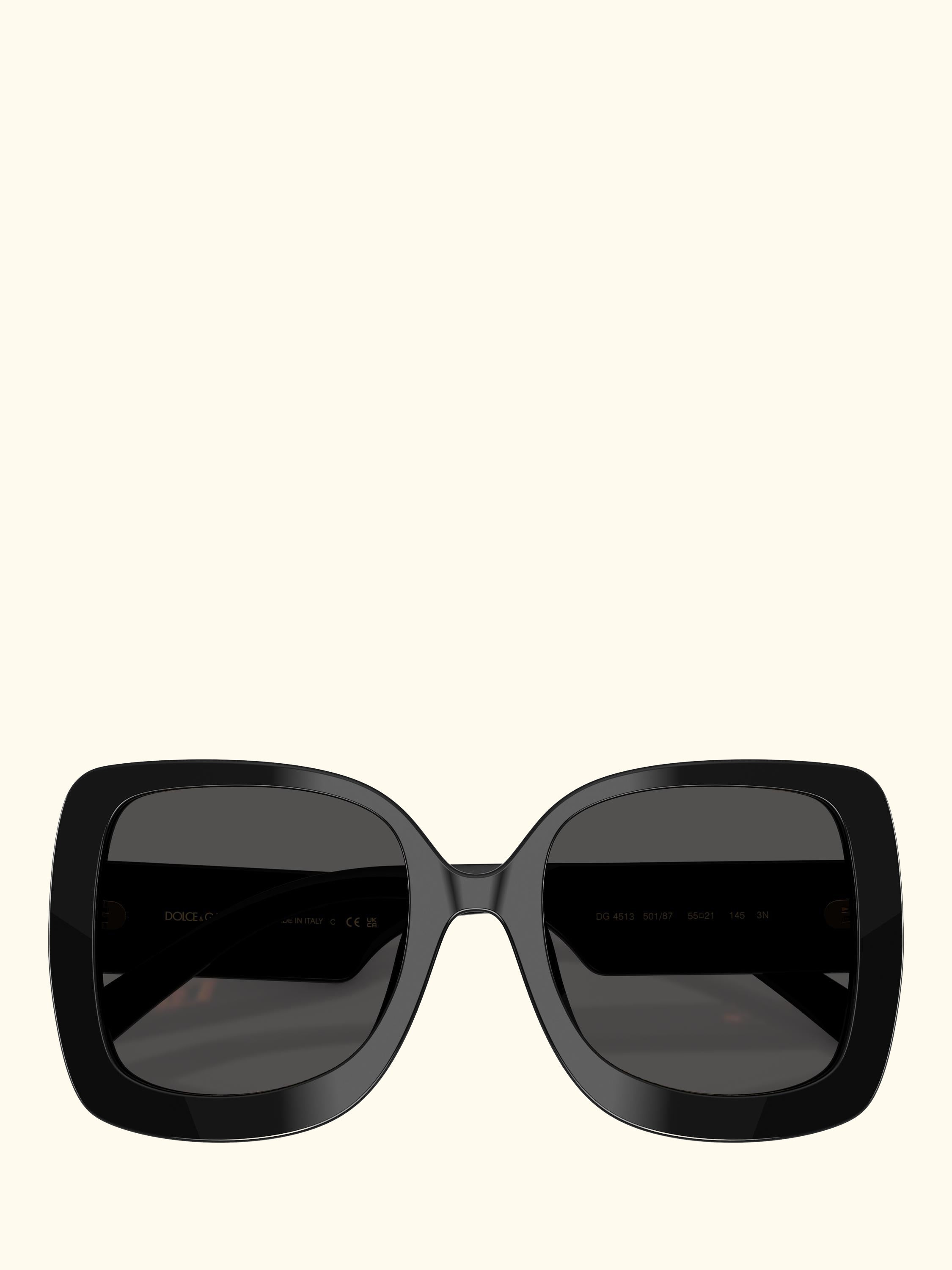 DG45135 Women's Square Sunglasses, Black/Grey