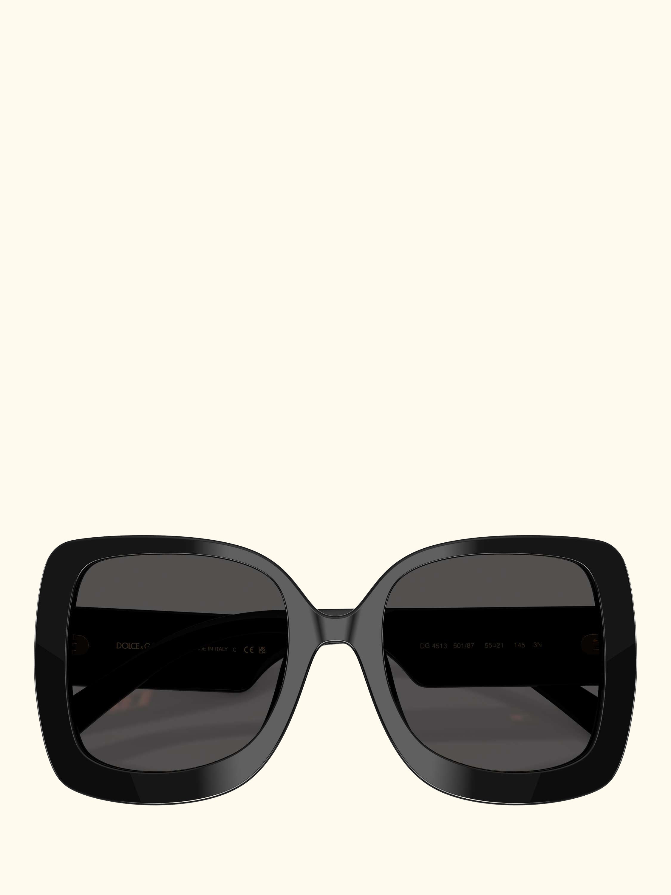 DG45135 Women's Square Sunglasses, Black/Grey