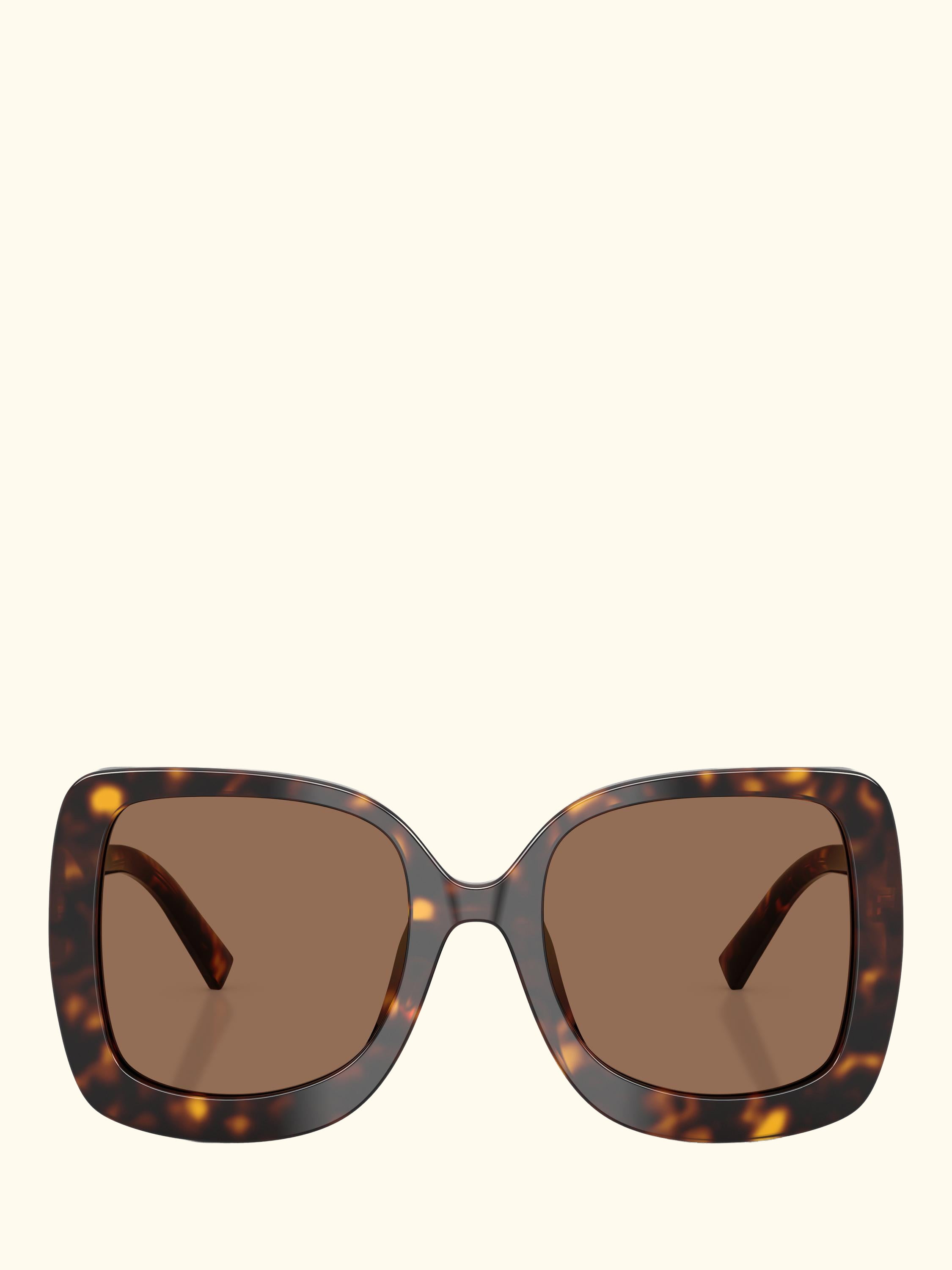 DG4513 Women's Square Sunglasses, Havana/Brown