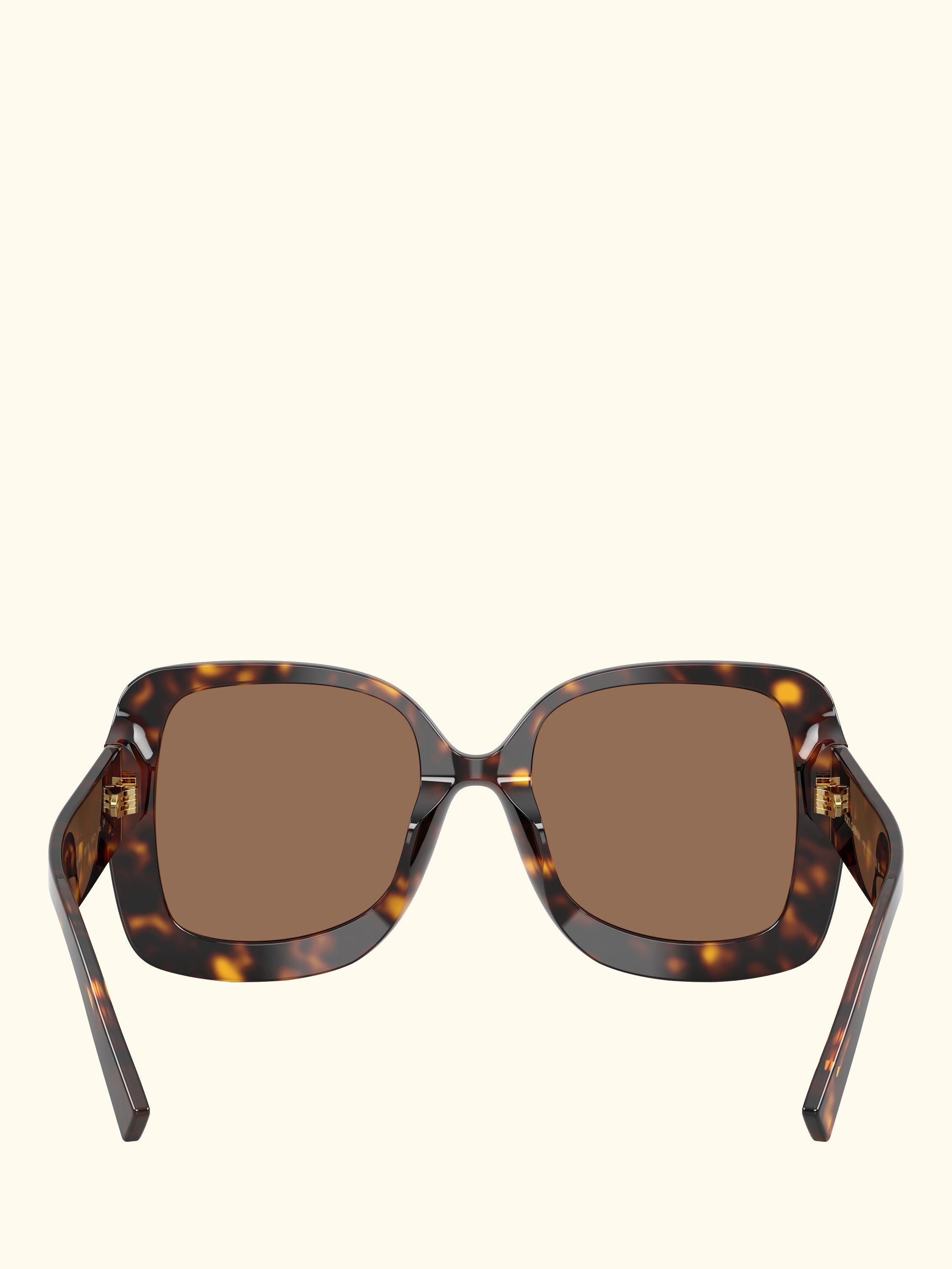 DG4513 Women's Square Sunglasses, Havana/Brown