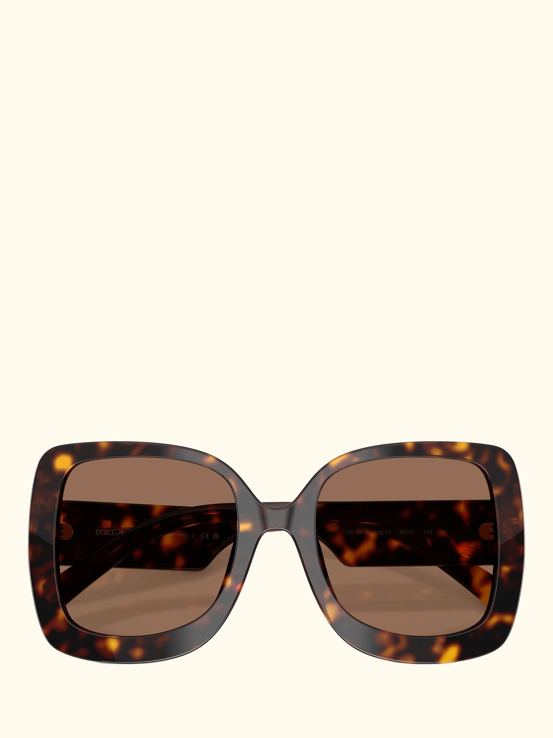DG4513 Women's Square Sunglasses, Havana/Brown