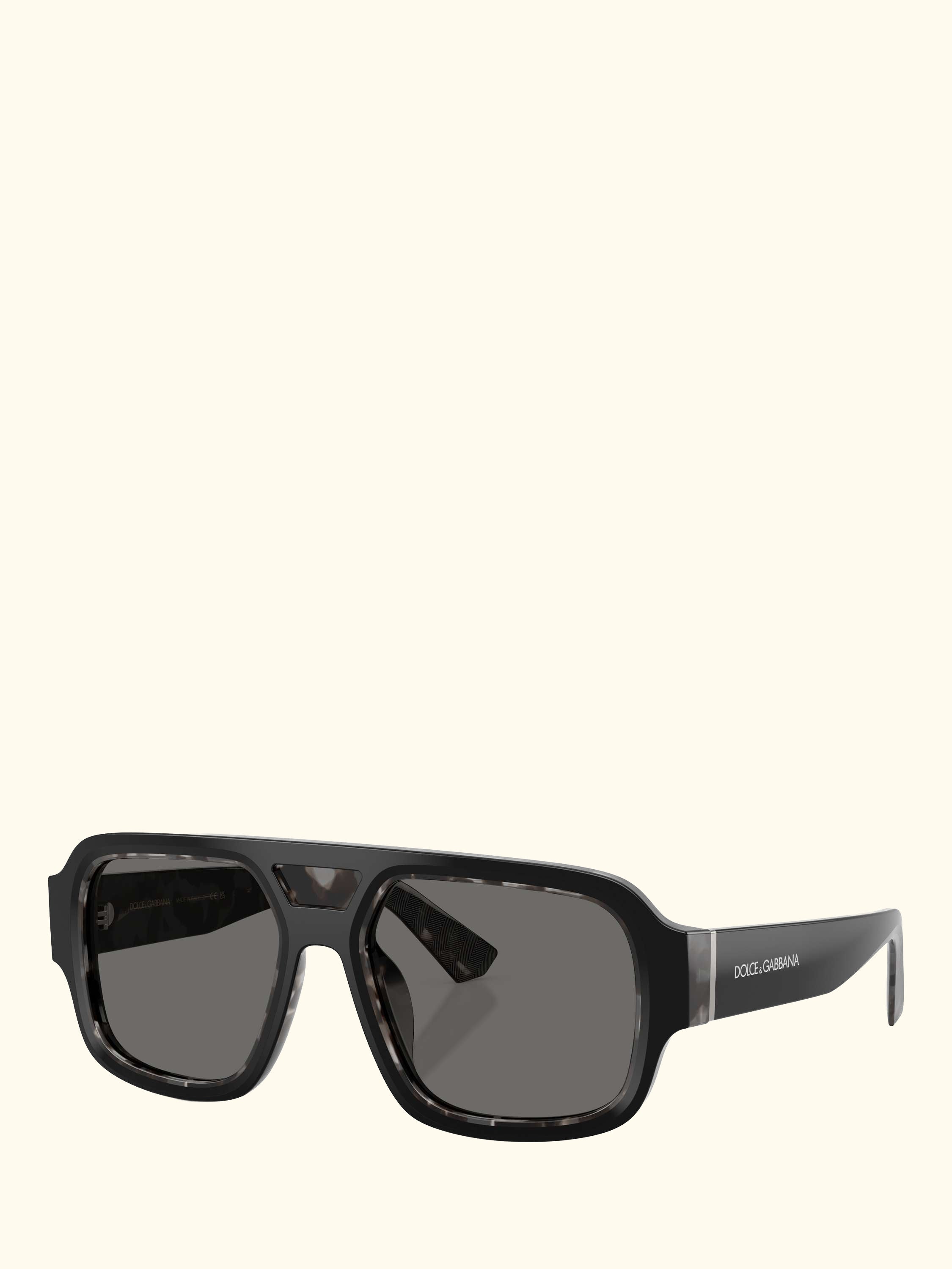 DG4516 Men's Square Sunglasses, Black/Grey