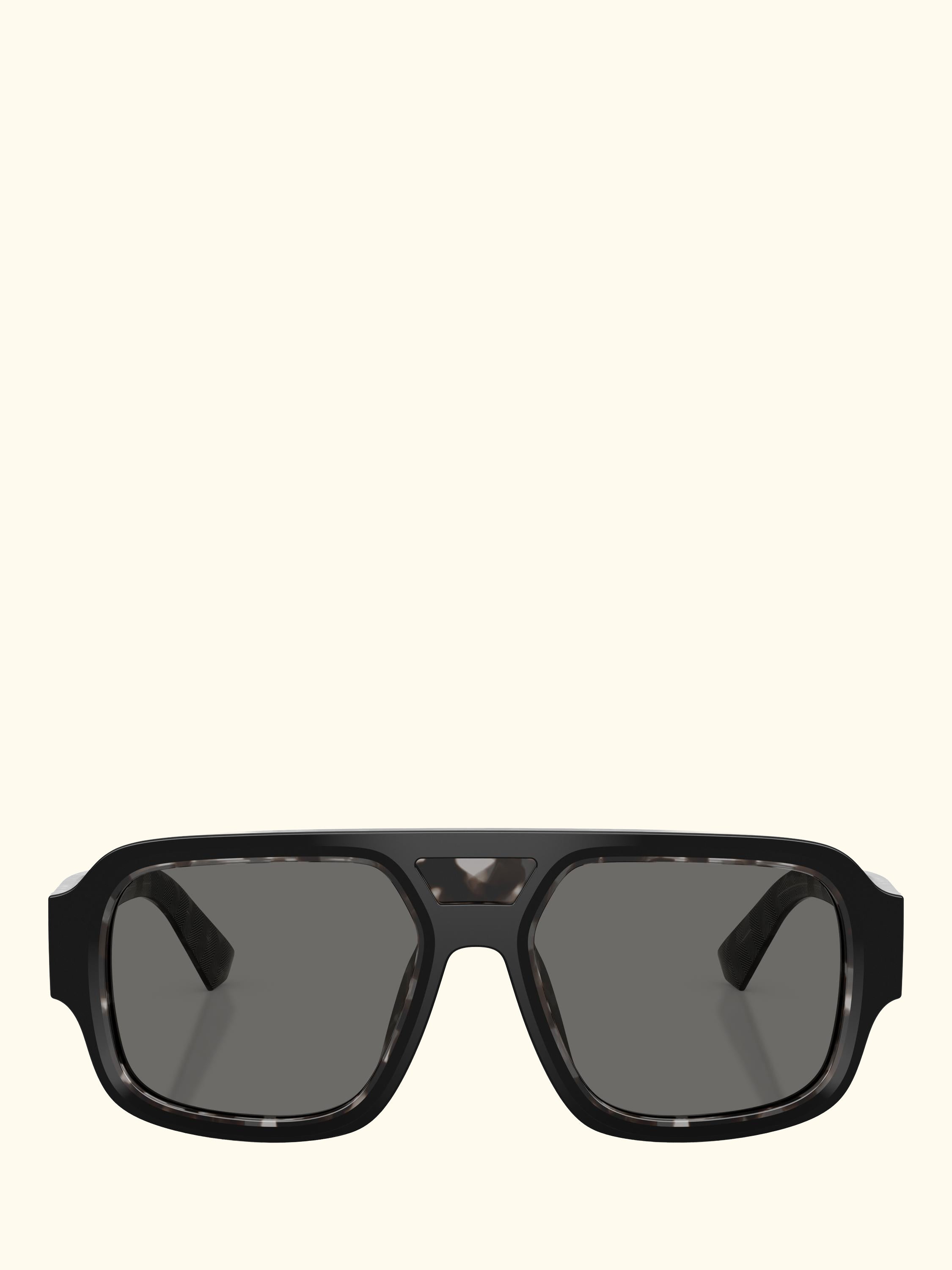 DG4516 Men's Square Sunglasses, Black/Grey