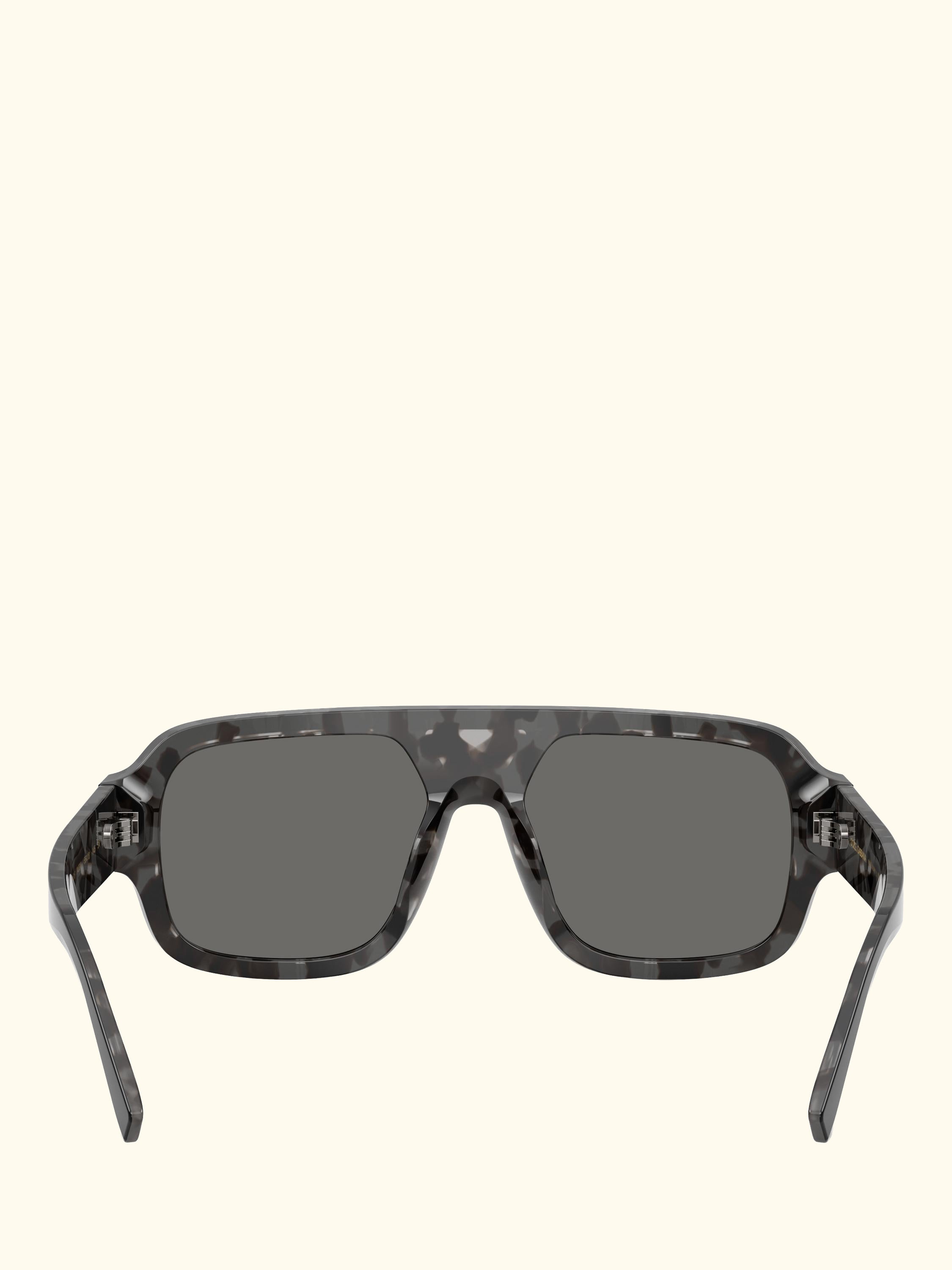 DG4516 Men's Square Sunglasses, Black/Grey